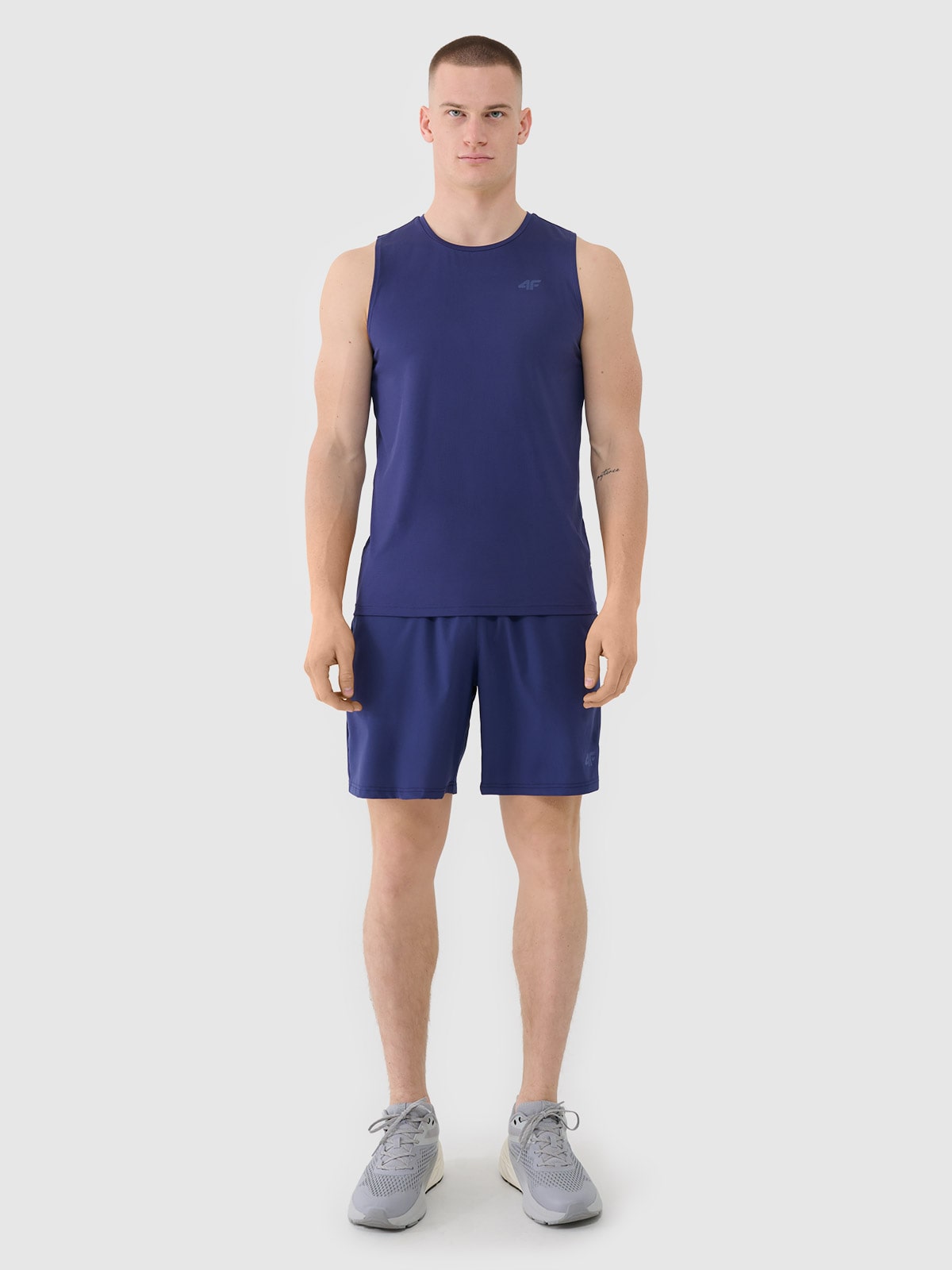 4F Spodenki treningowe szybkoschnące męskie - granatowe 3XL