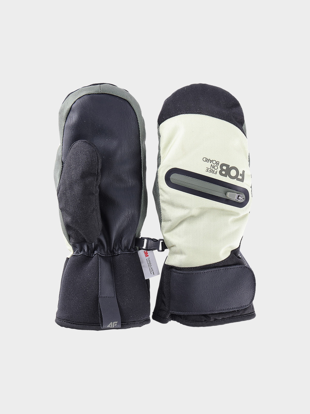 4F Rękawice snowboardowe Thinsulate membrana 10000 damskie - zielone S