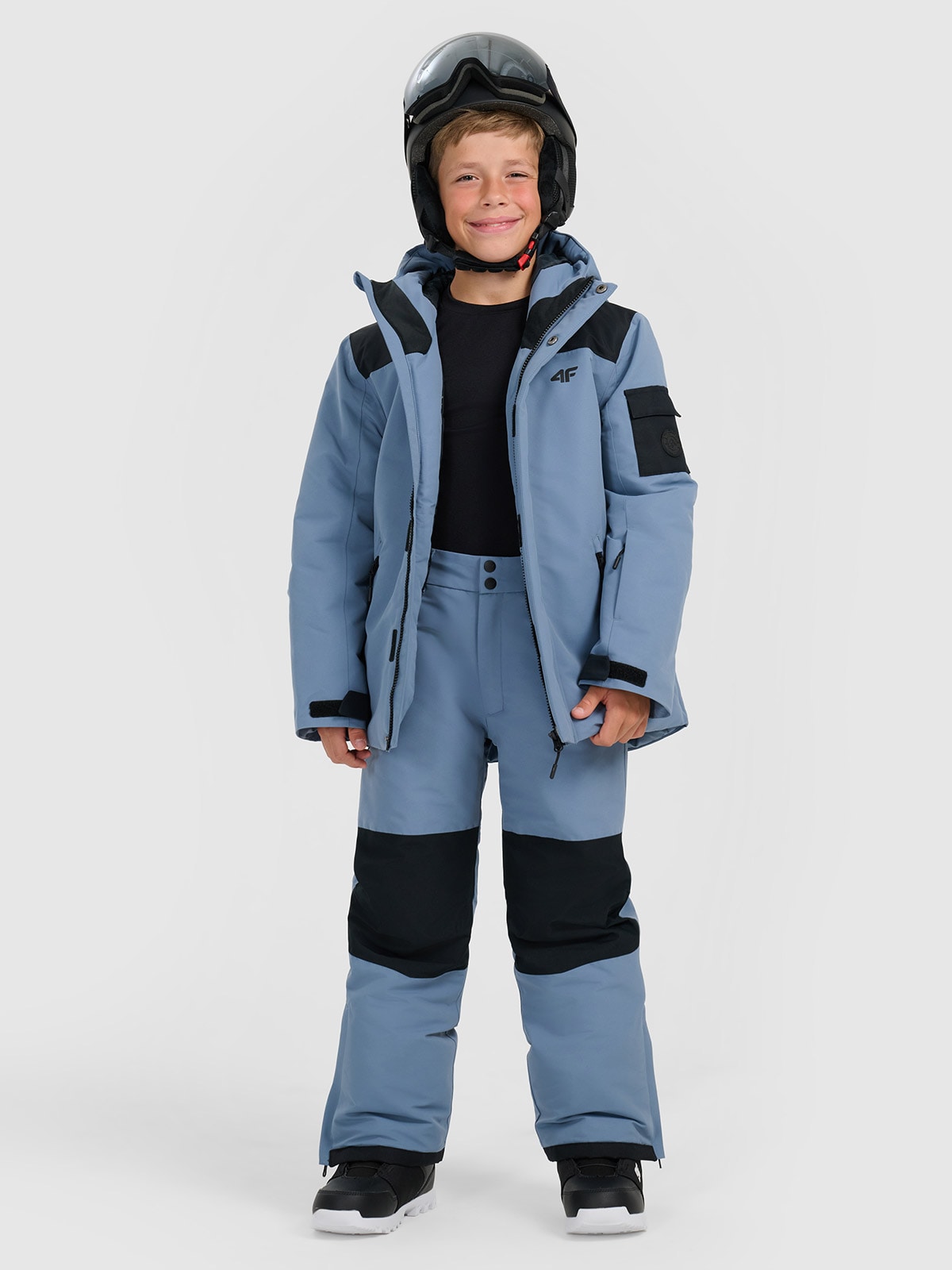 4F Spodnie snowboardowe membrana 10000 chłopięce - granatowe 158 (12-13 lat)