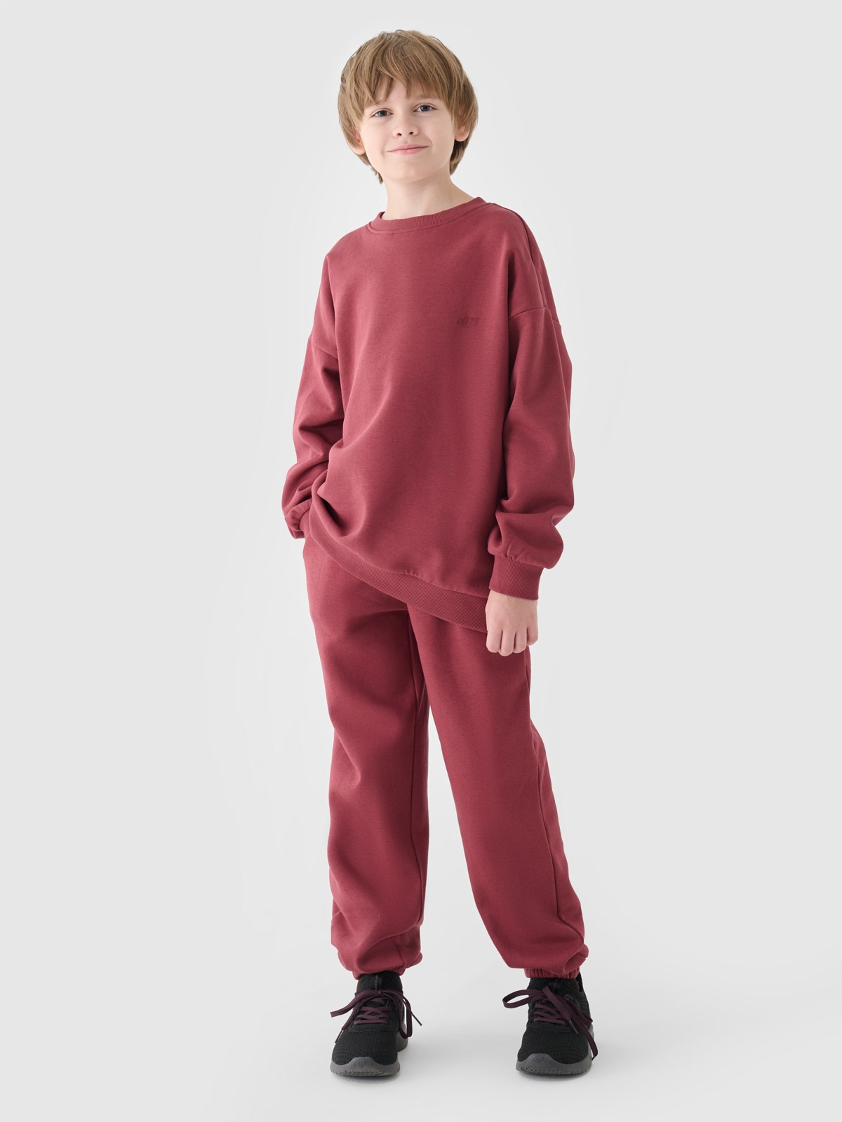 4F Spodnie dresowe dziecięce - czerwone 140 (9-10 lat)