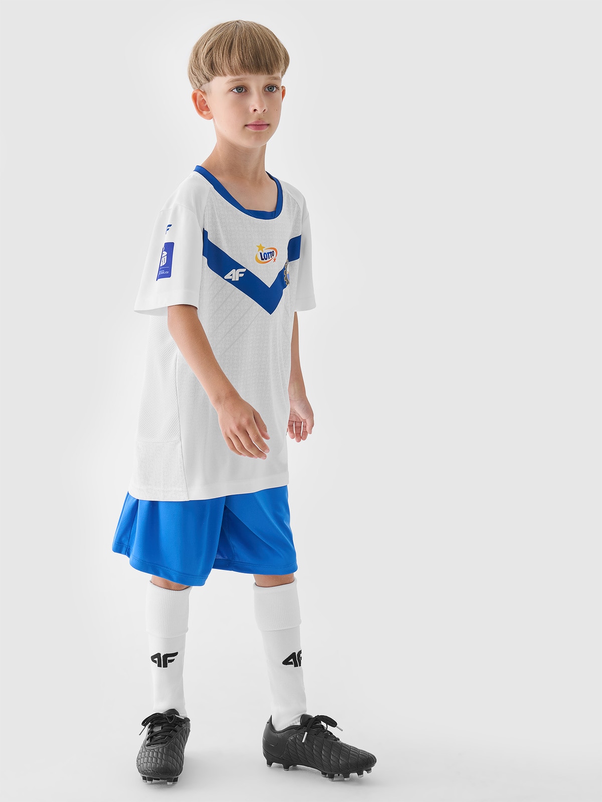 4F Koszulka klubowa wyjazdowa z sezonu 2024/25 chłopięca 4F x Stal Mielec - multikolor 158/164 (12-14 lat)