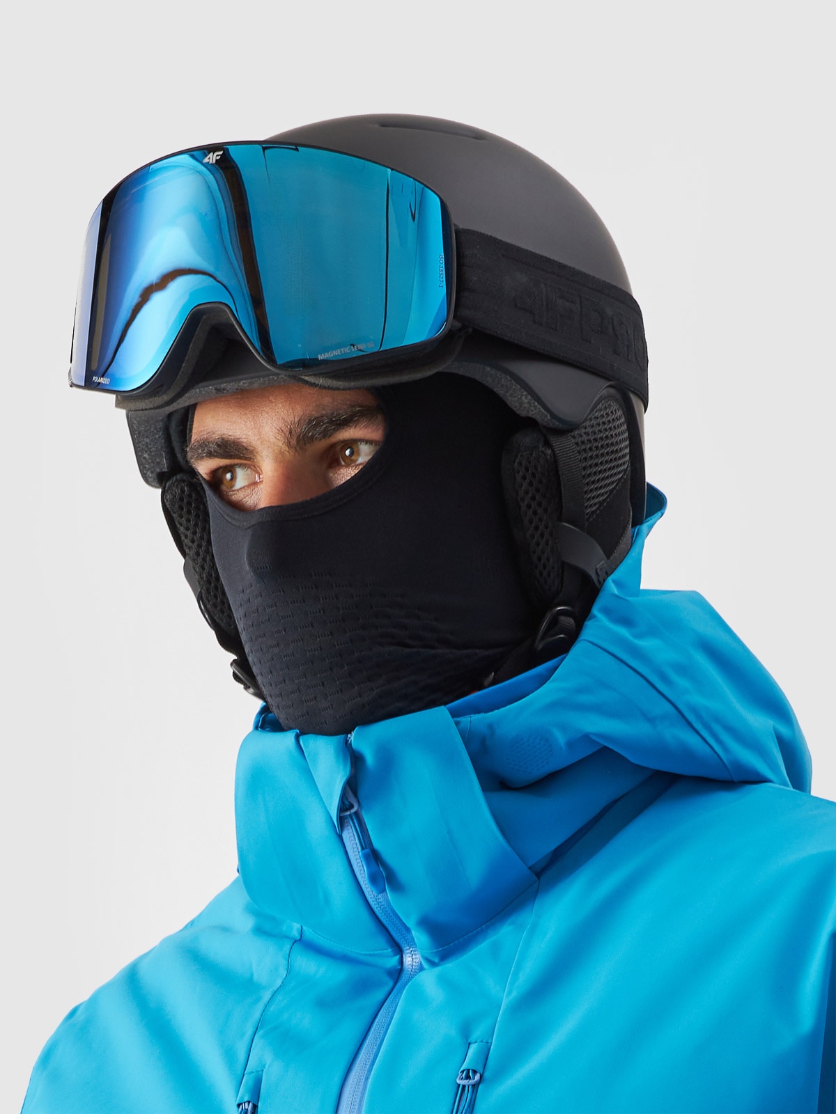 4F Kask narciarski uniseks - czarny S/M (54-58cm)