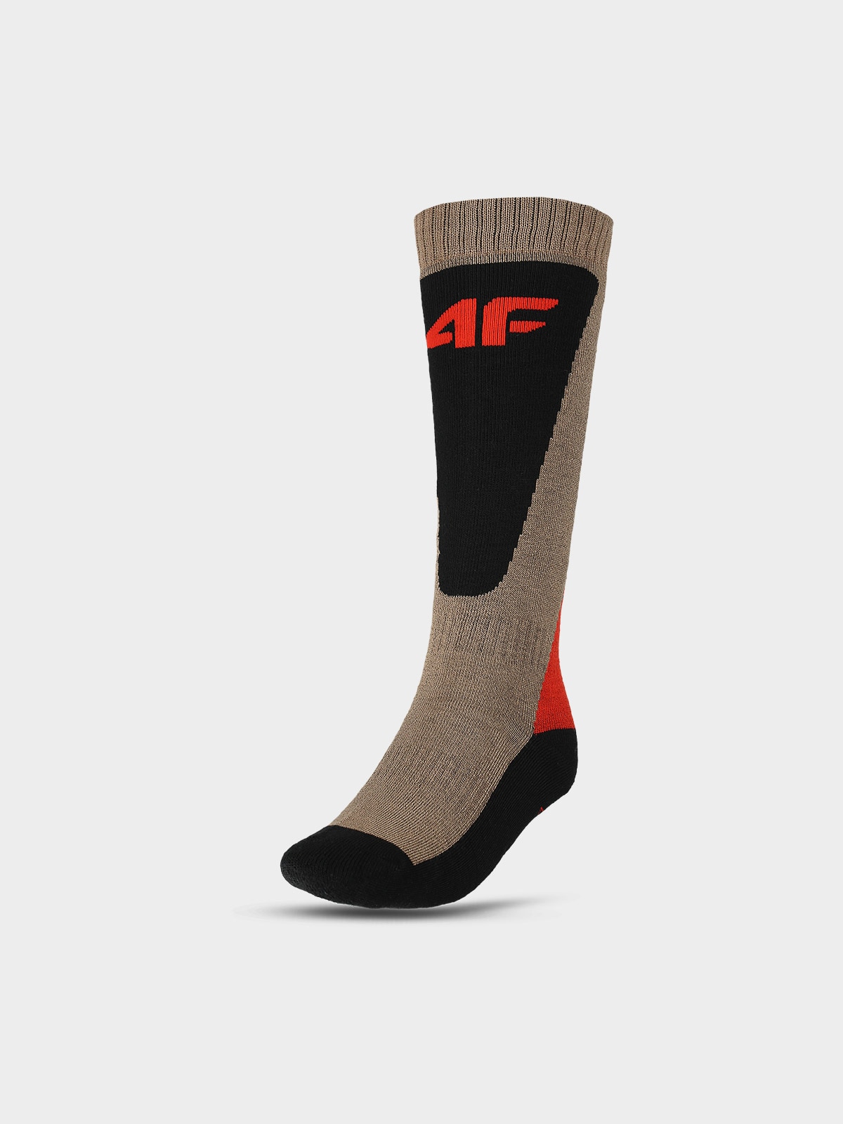 4F Skarpety narciarskie chłopięce - beżowe 38-40