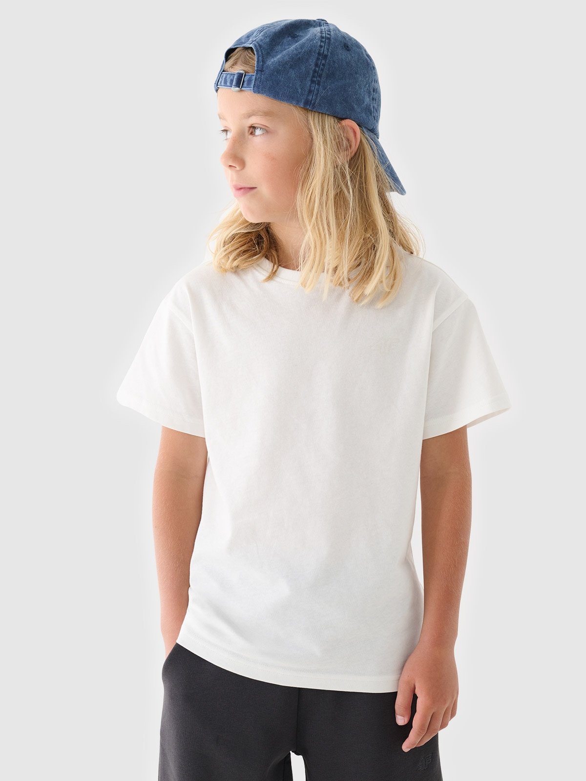 4F T-shirt gładki (2-pack) dziecięcy - multikolor 146/152 (10-12 lat)