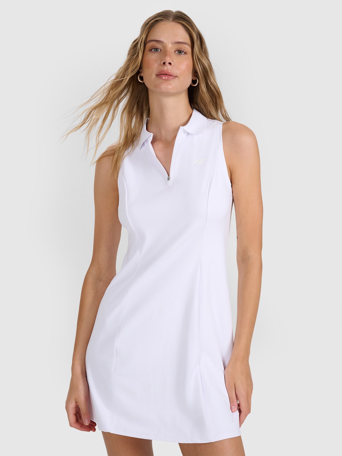 4F Sukienka tenisowa damska - biała M