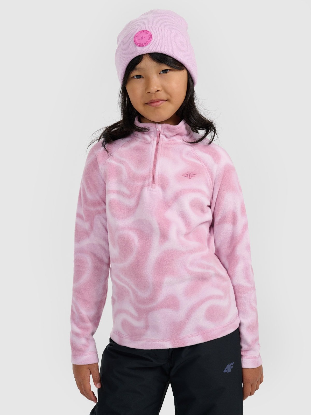 4F Bielizna termiczna polarowa (góra) dziewczęca - różowa 146/152 (10-12 lat)