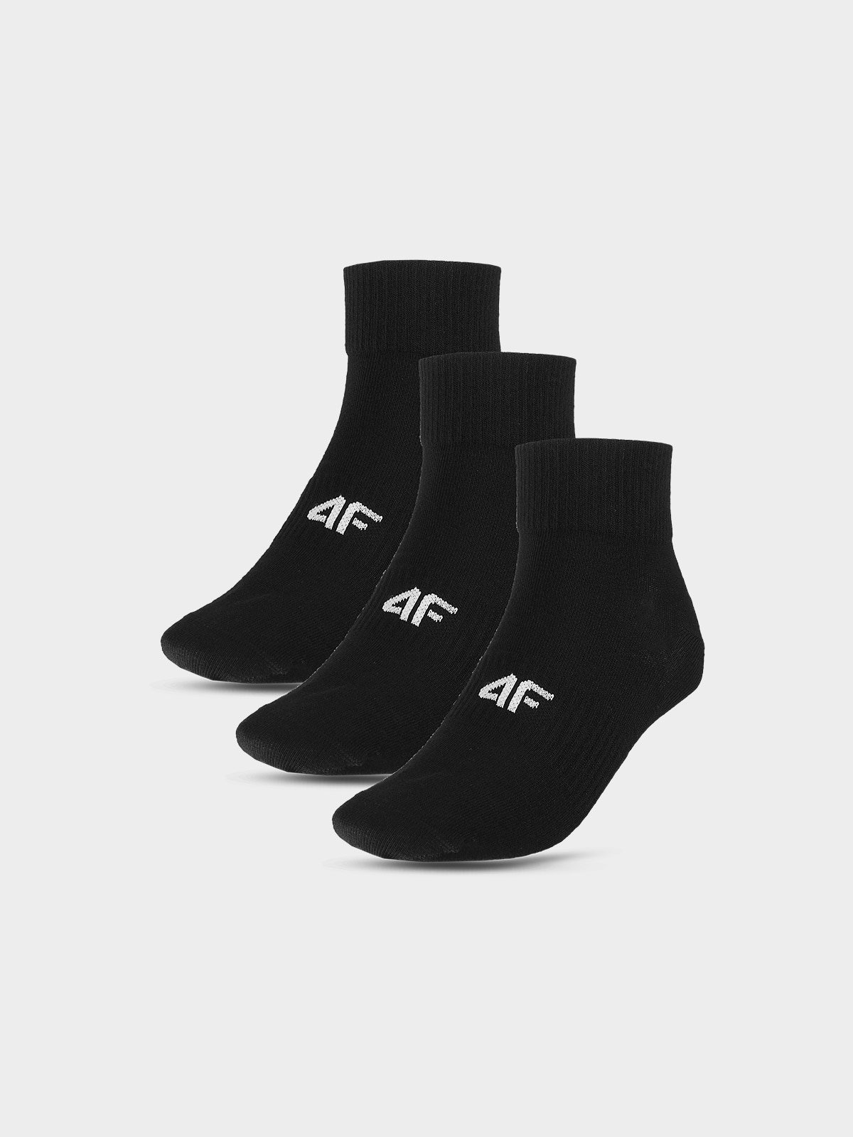4F Skarpety casual za kostkę (3-pack) męskie - czarne 39-42