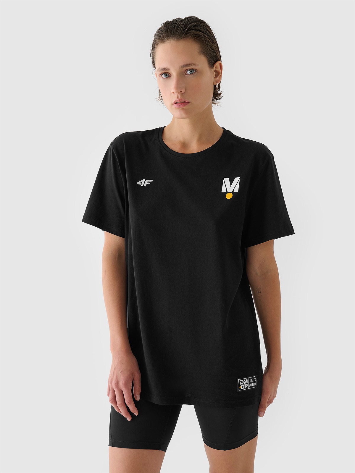 4F T-shirt z nadrukiem uniseks 4F x Drift Masters - czarny S