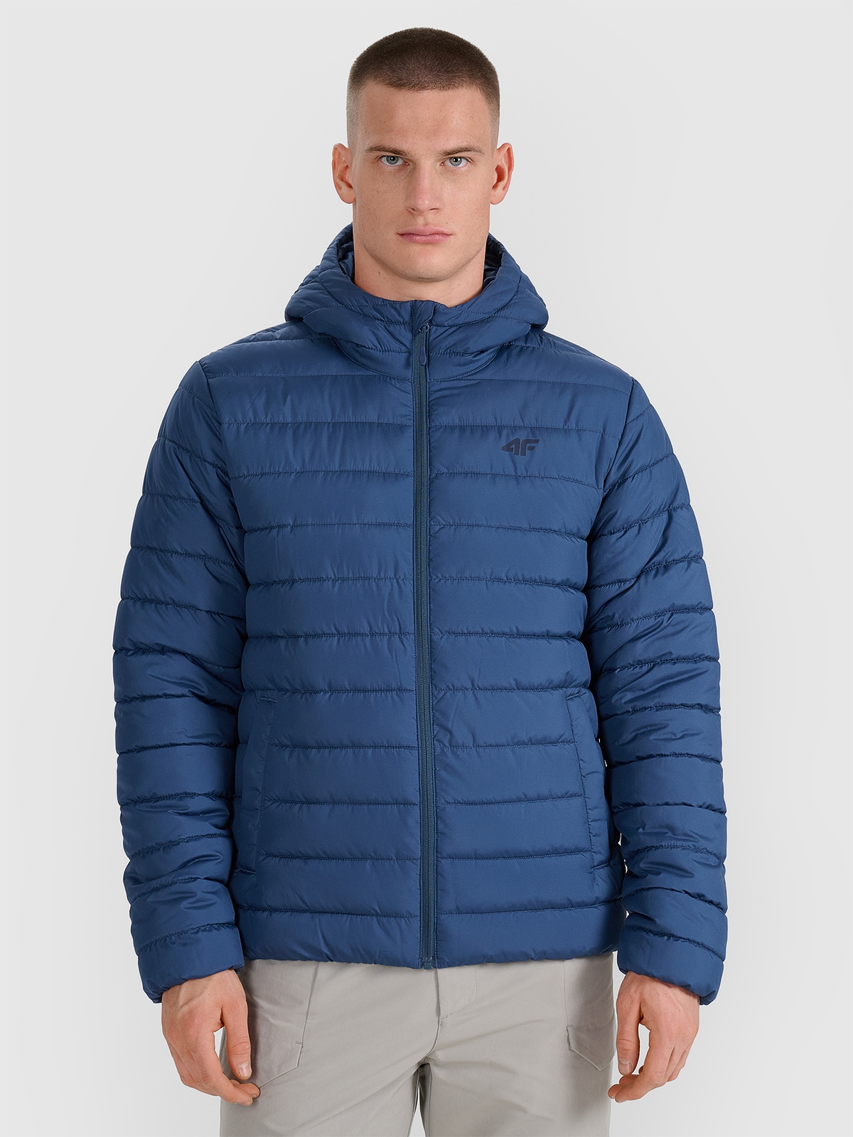 4F Kurtka puchowa z wypełnieniem syntetycznym męska - granatowa XL