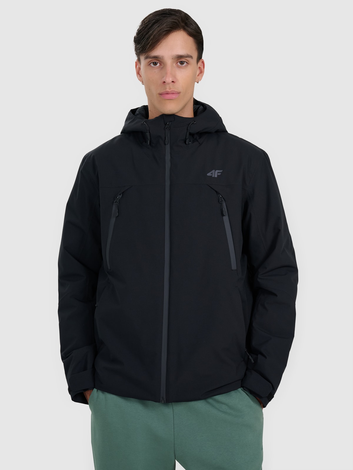 4F Kurtka przejściowa membrana 10000 męska - czarna 3XL