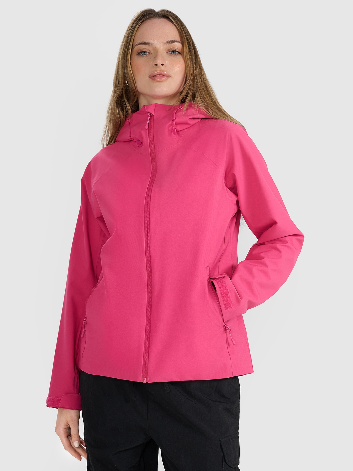 4F Kurtka przejściowa membrana 5000 damska - różowa M
