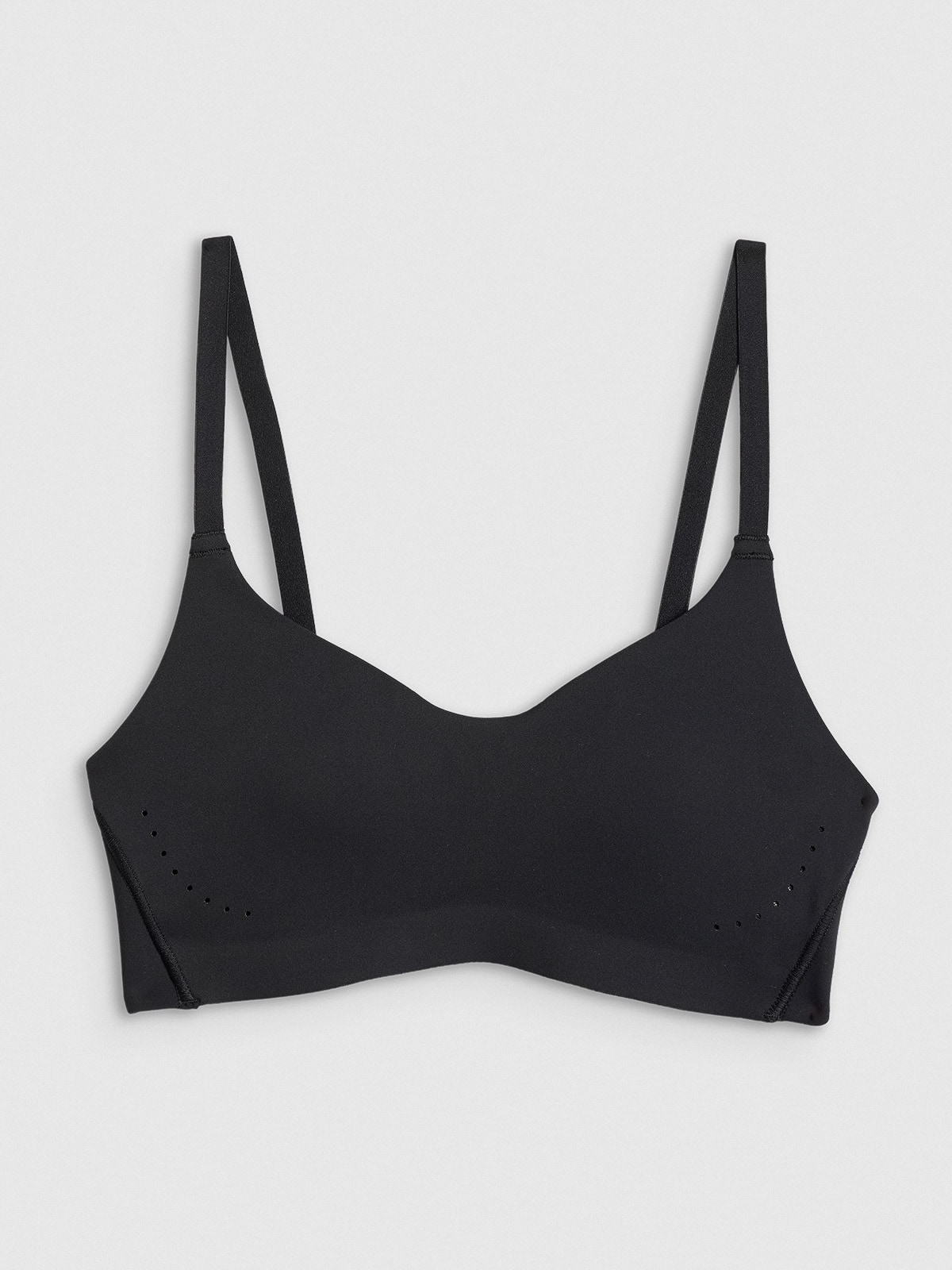 4F Biustonosz do jogi z niskim wsparciem damski - czarny L