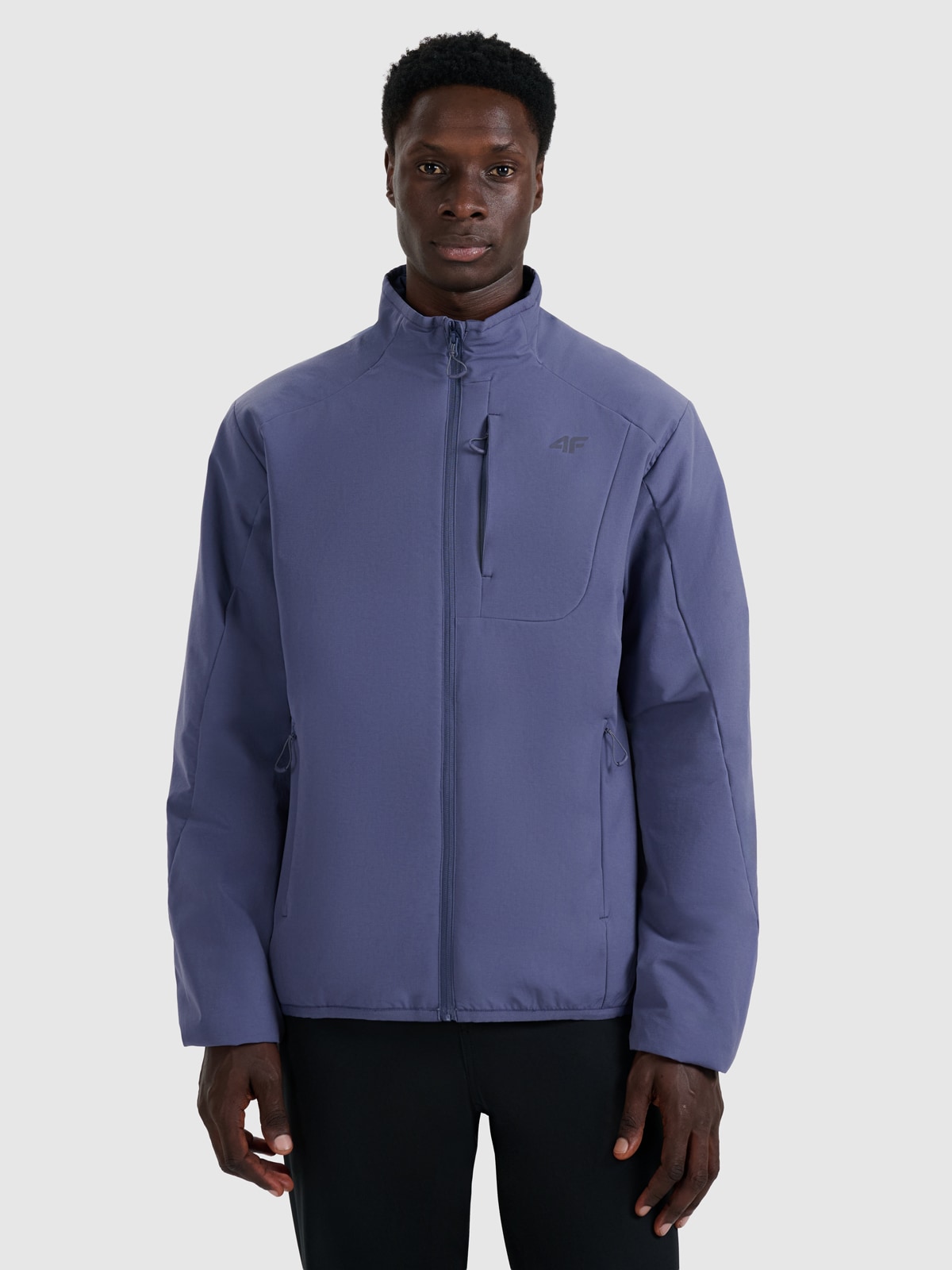 4F Kurtka puchowa trekkingowa z wypełnieniem syntetycznym męska - granatowa L