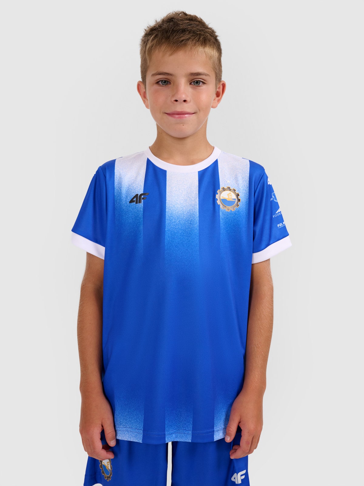 4F Koszulka klubowa wyjazdowa z sezonu 2025/26 dziecięca 4F x Stal Mielec - niebieska 110/116