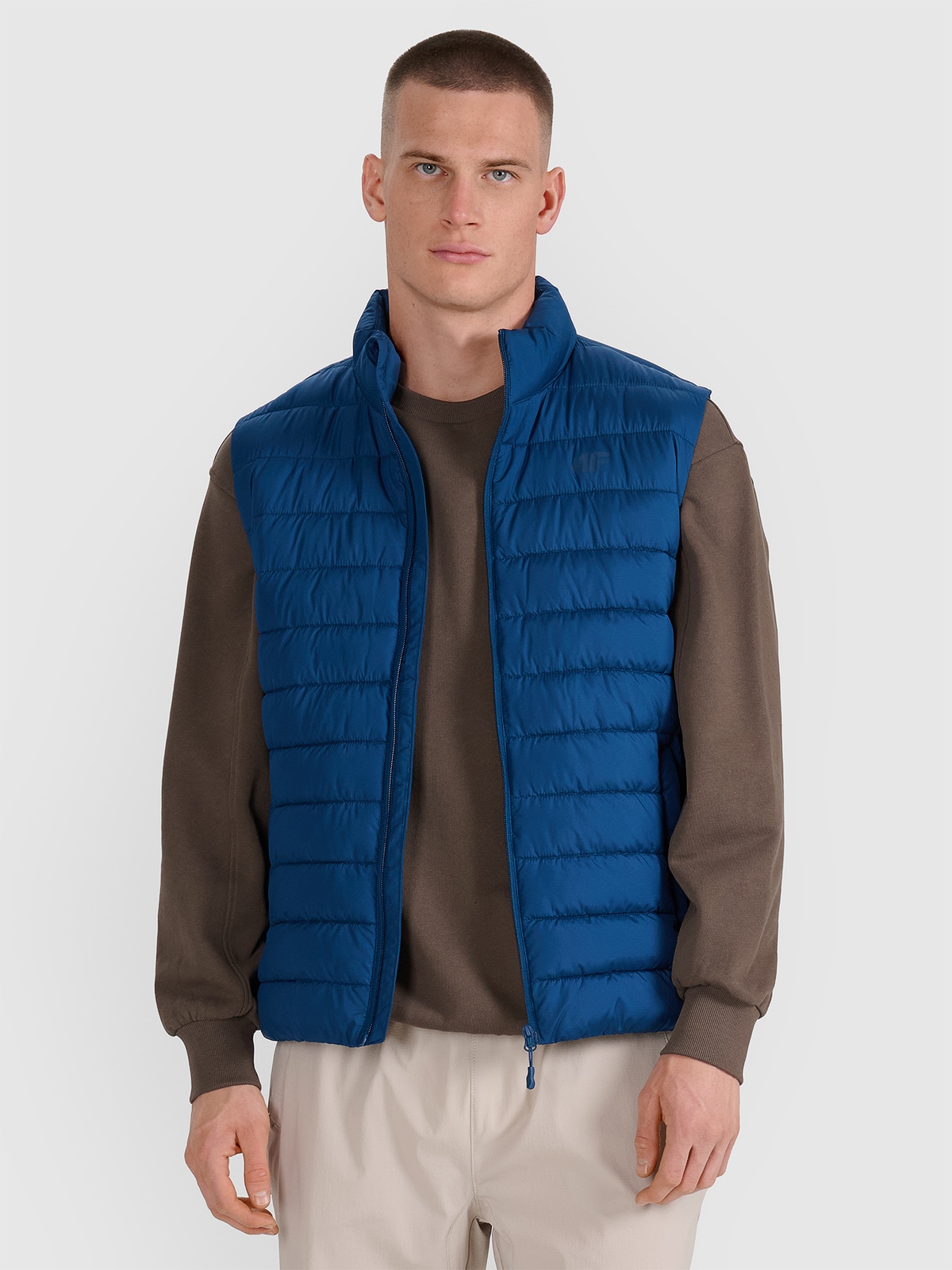 4F Bezrękawnik puchowy z wypełnieniem syntetycznym męski - granatowy XL