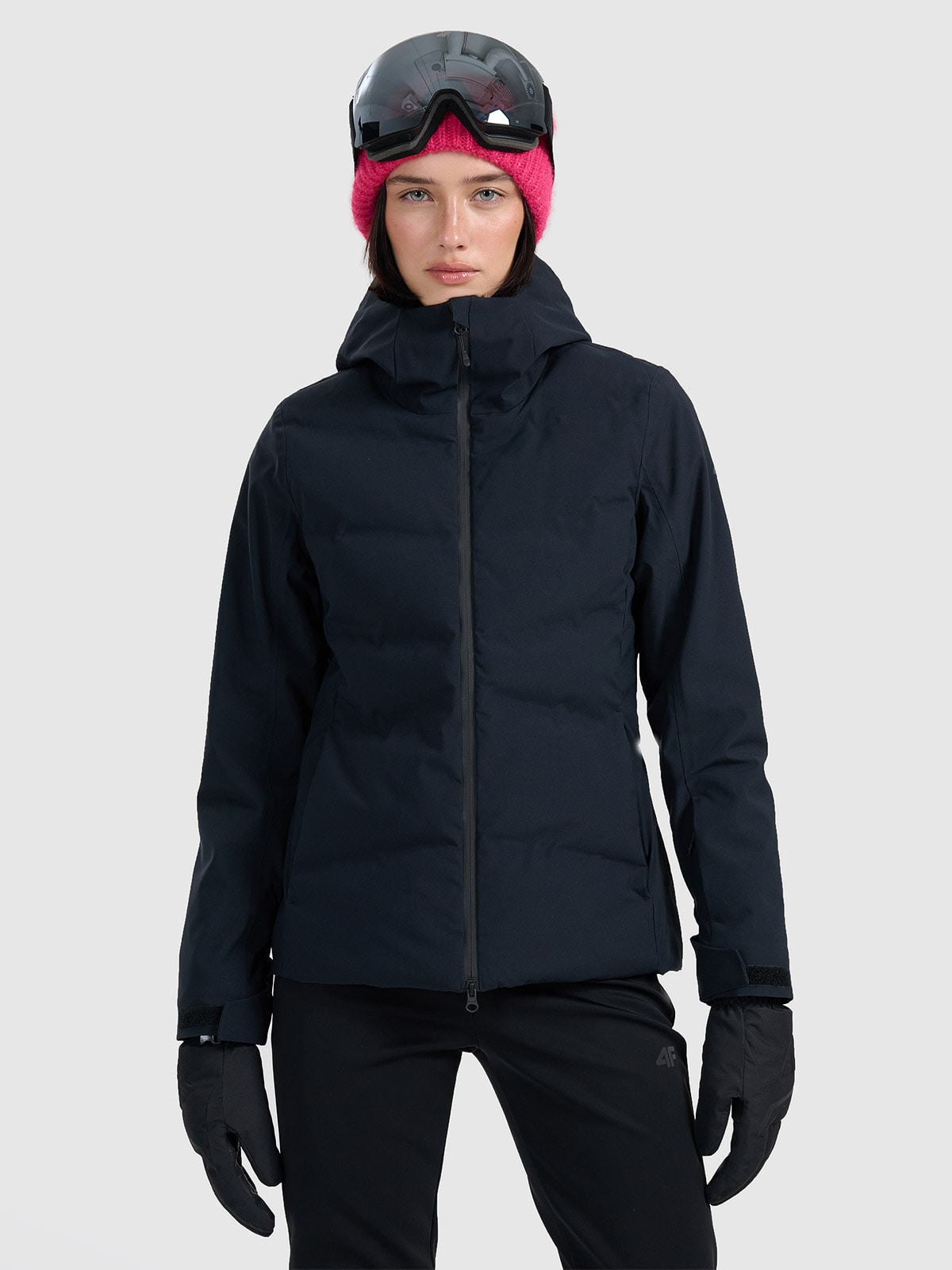 4F Kurtka narciarska membrana 10000 damska - czarna XL