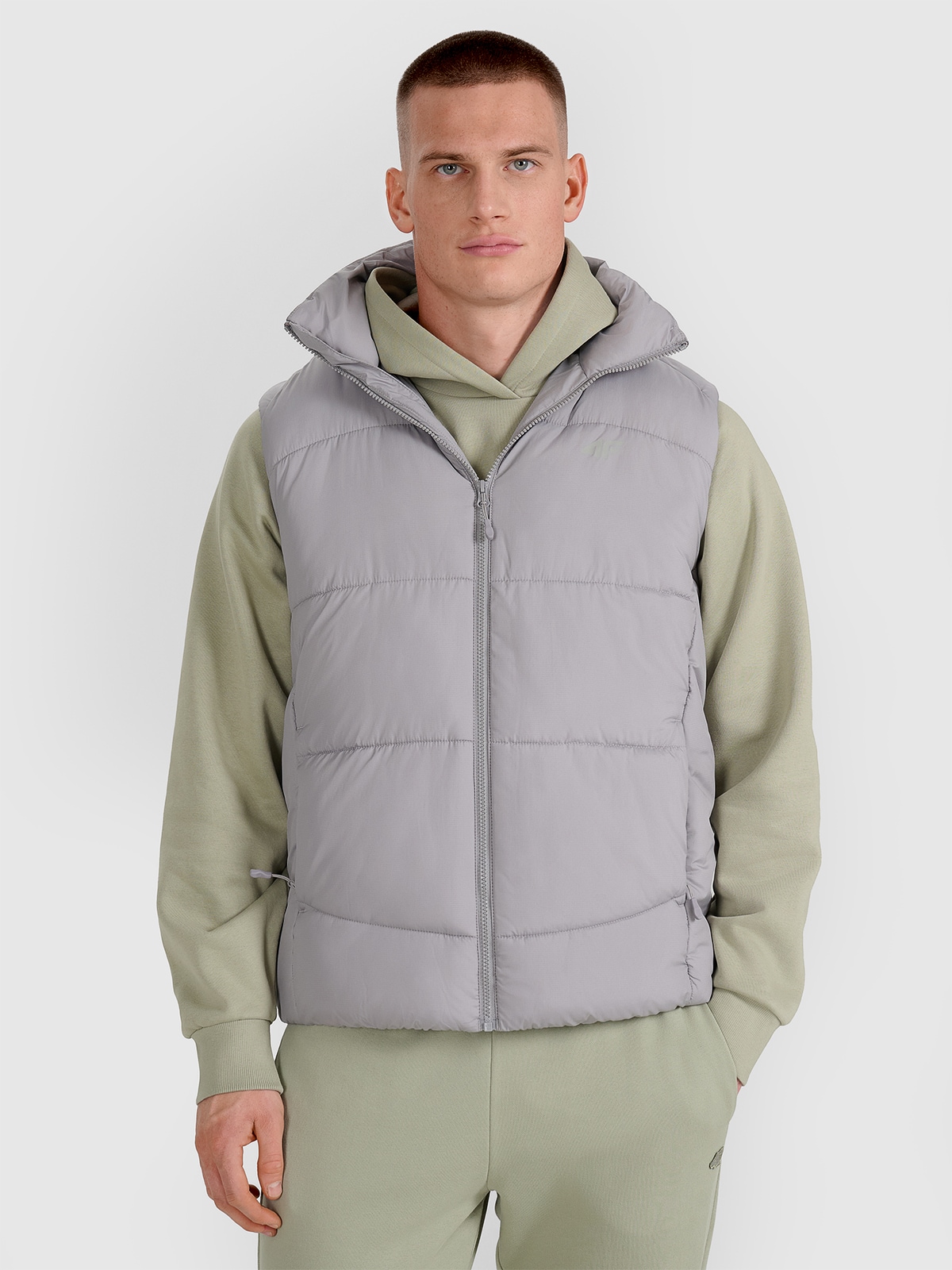 4F Bezrękawnik puchowy z wypełnieniem syntetycznym męski - szary XL