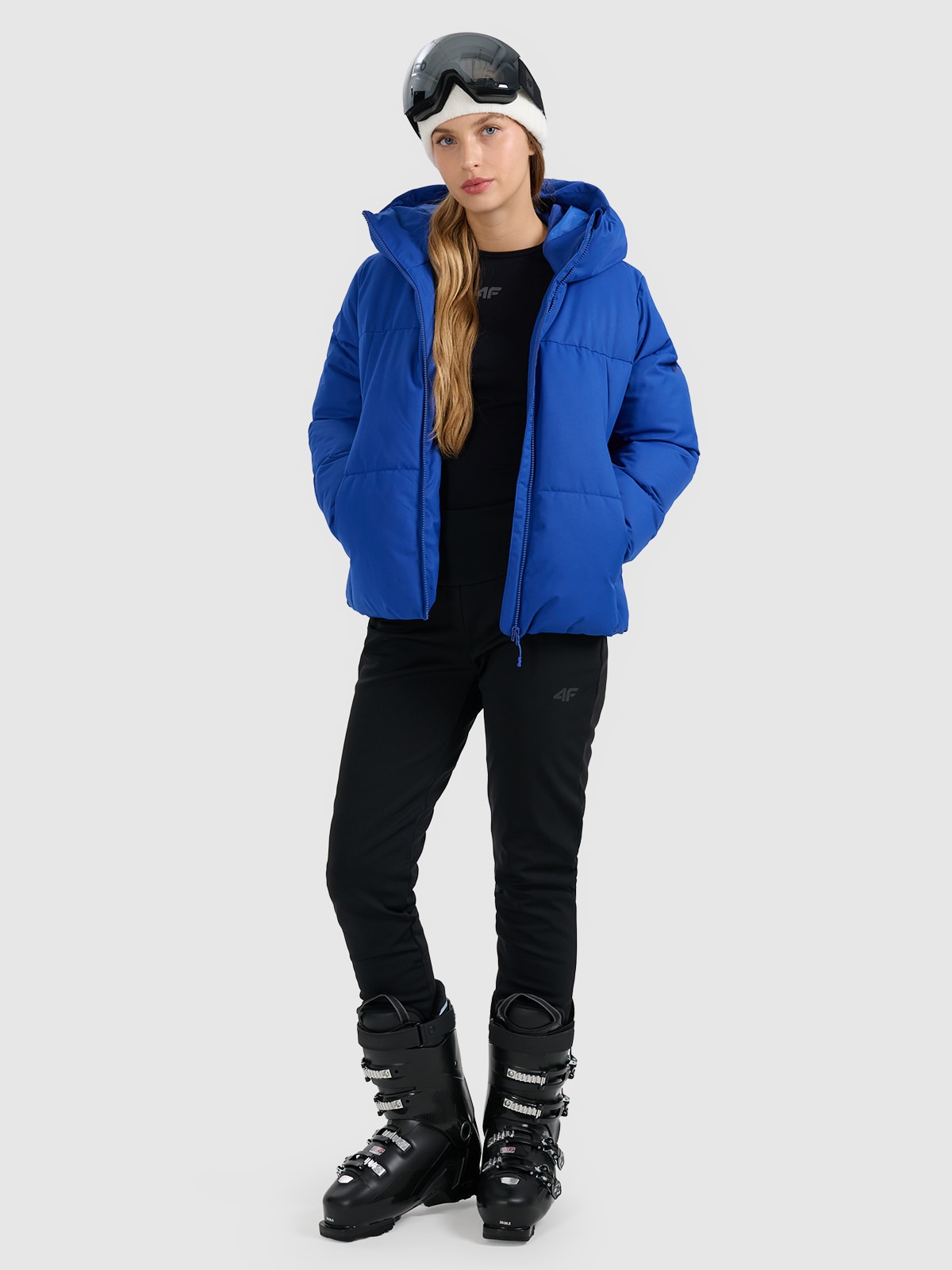 4F Spodnie narciarskie softshell membrana 10000 damskie - czarne M