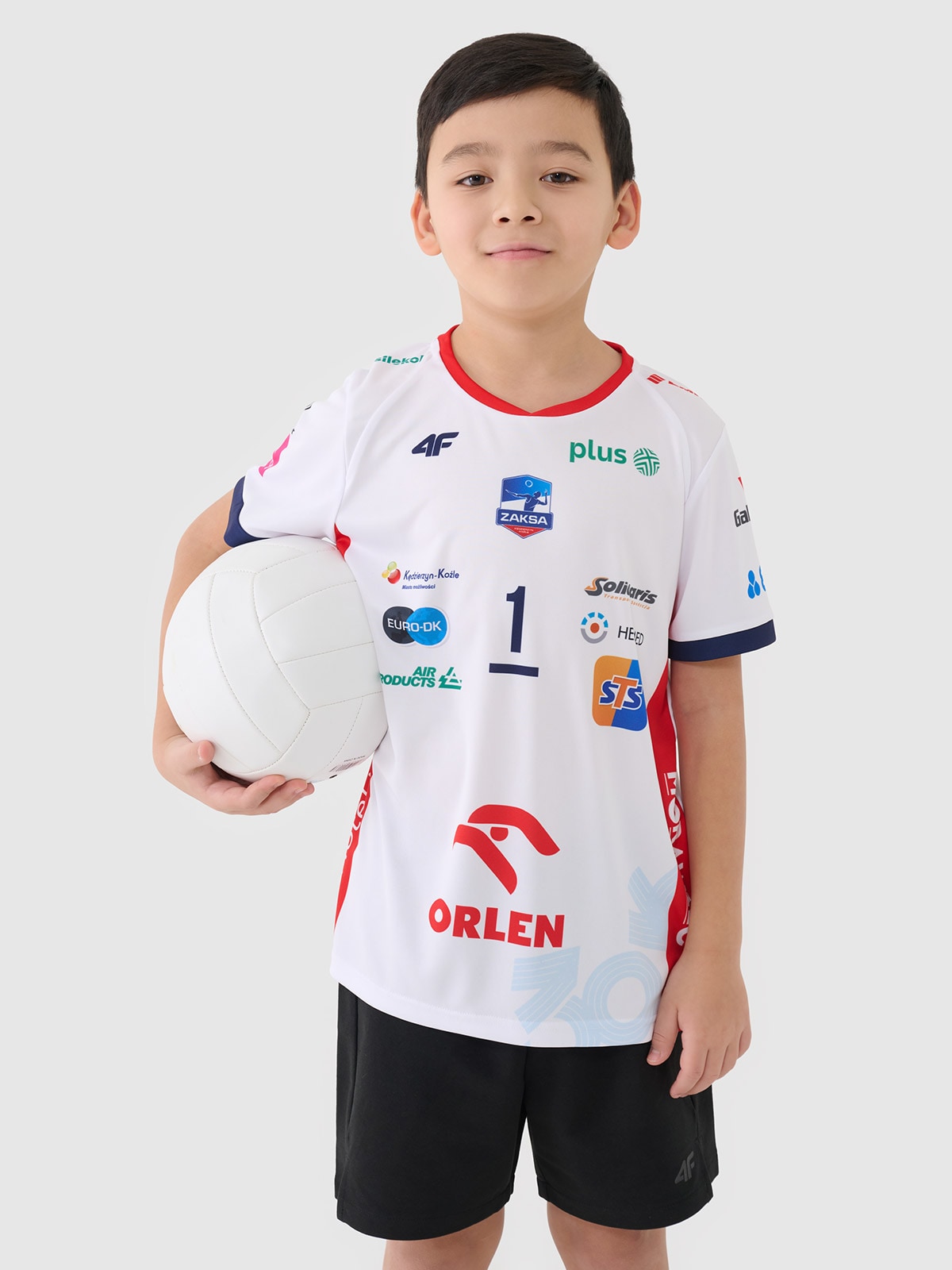 4F Koszulka meczowa replika domowa z sezonu 2024/2025 dziecięca 4F x Zaksa Kędzierzyn-Koźle - Kurek - multikolor 122/128 (6-8 lat)