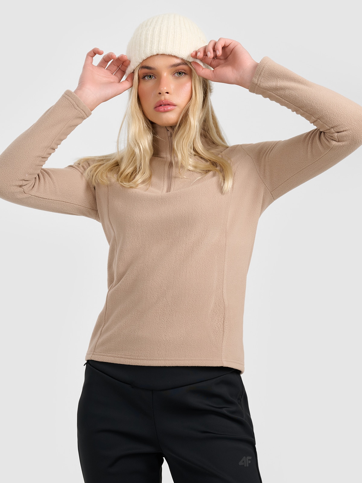 4F Bielizna termiczna polarowa (góra) damska - brązowa L