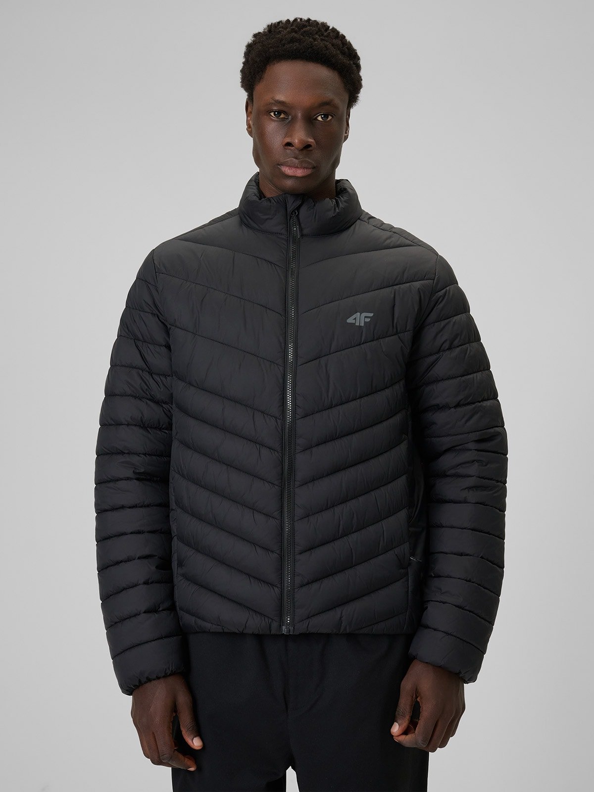 4F Kurtka z wypełnieniem syntetycznym męska - czarna XL