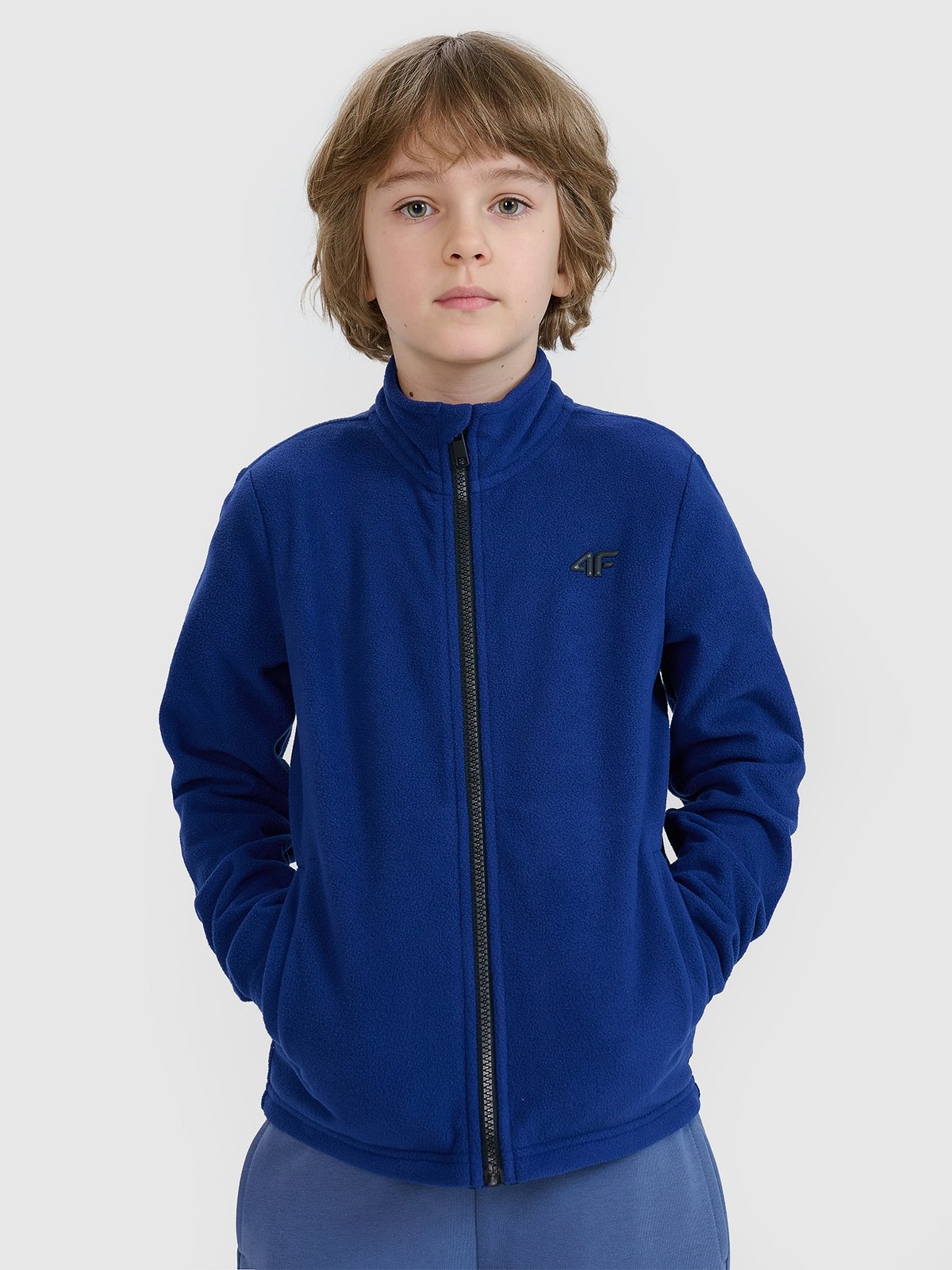 4F Polar regular ze stójką chłopięcy - niebieski 122 (6-7 lat)