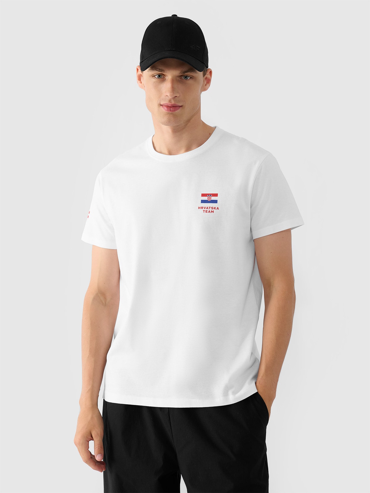 4F Koszulka kibica męska - biała L