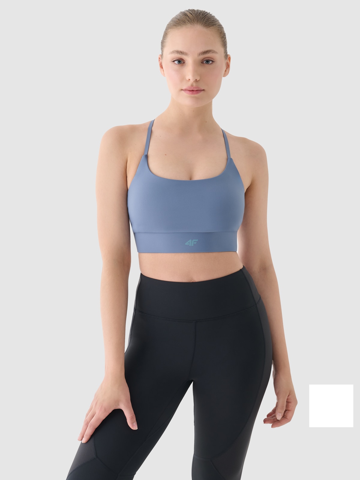 4F Biustonosz treningowy z niskim wsparciem - granatowy XL