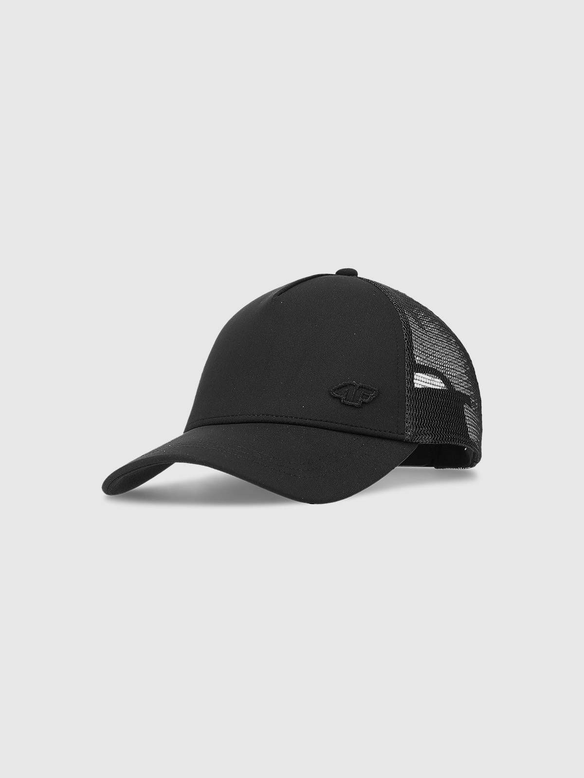 4F Czapka z daszkiem trucker uniseks - czarna S/M