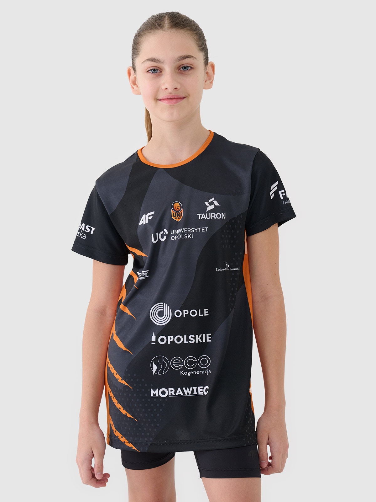 4F Koszulka meczowa replika wyjazdowa z sezonu 2024/25 dziecięca 4F x UNI OPOLE - multikolor 110/116