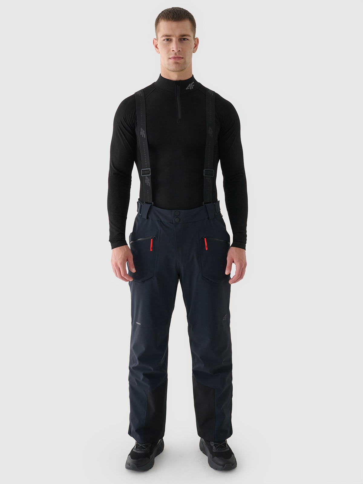 4F Spodnie narciarskie membrana Dermizax 20000 męskie - czarne XXL
