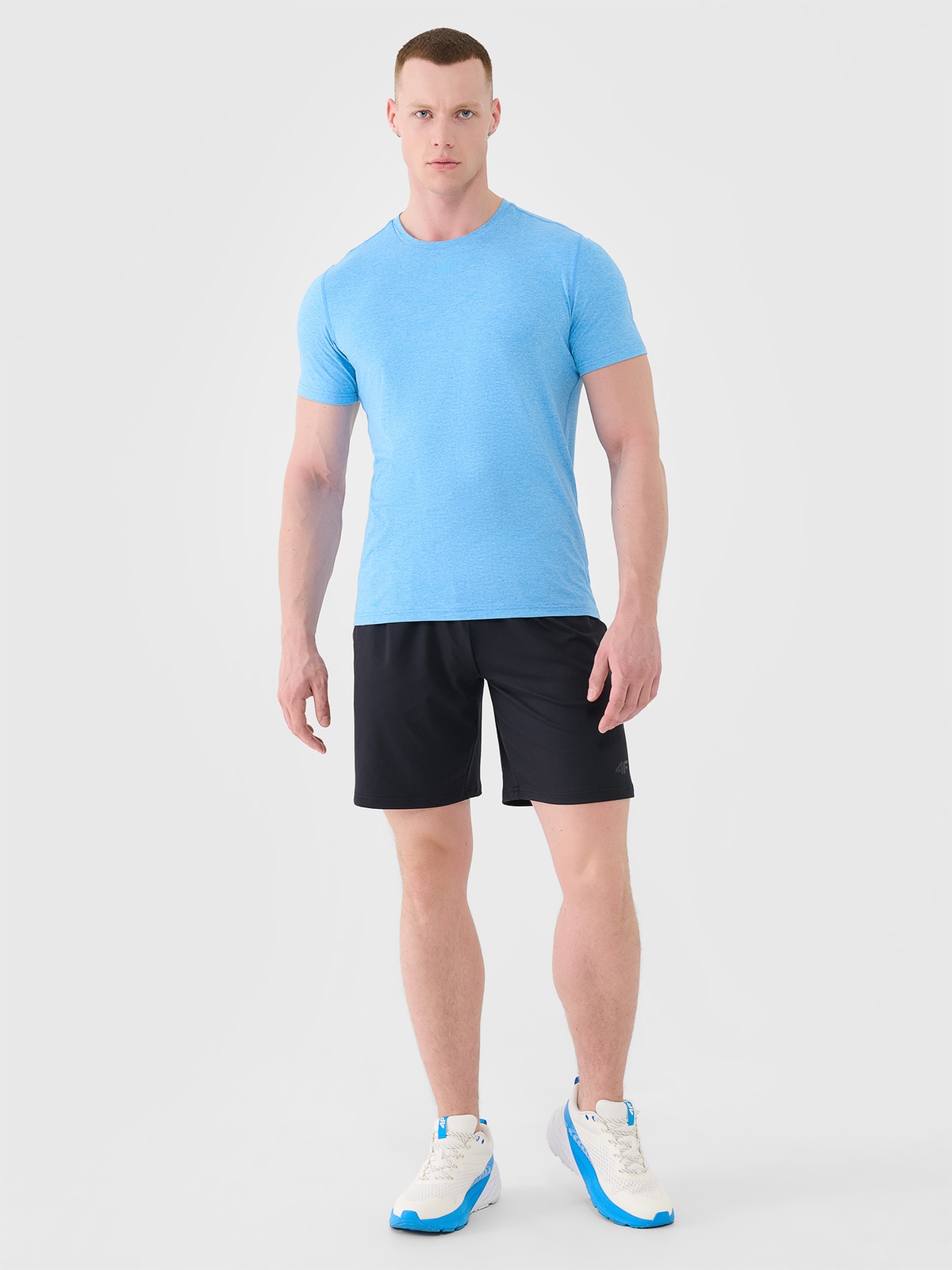 4F Spodenki treningowe szybkoschnące męskie - czarne XL