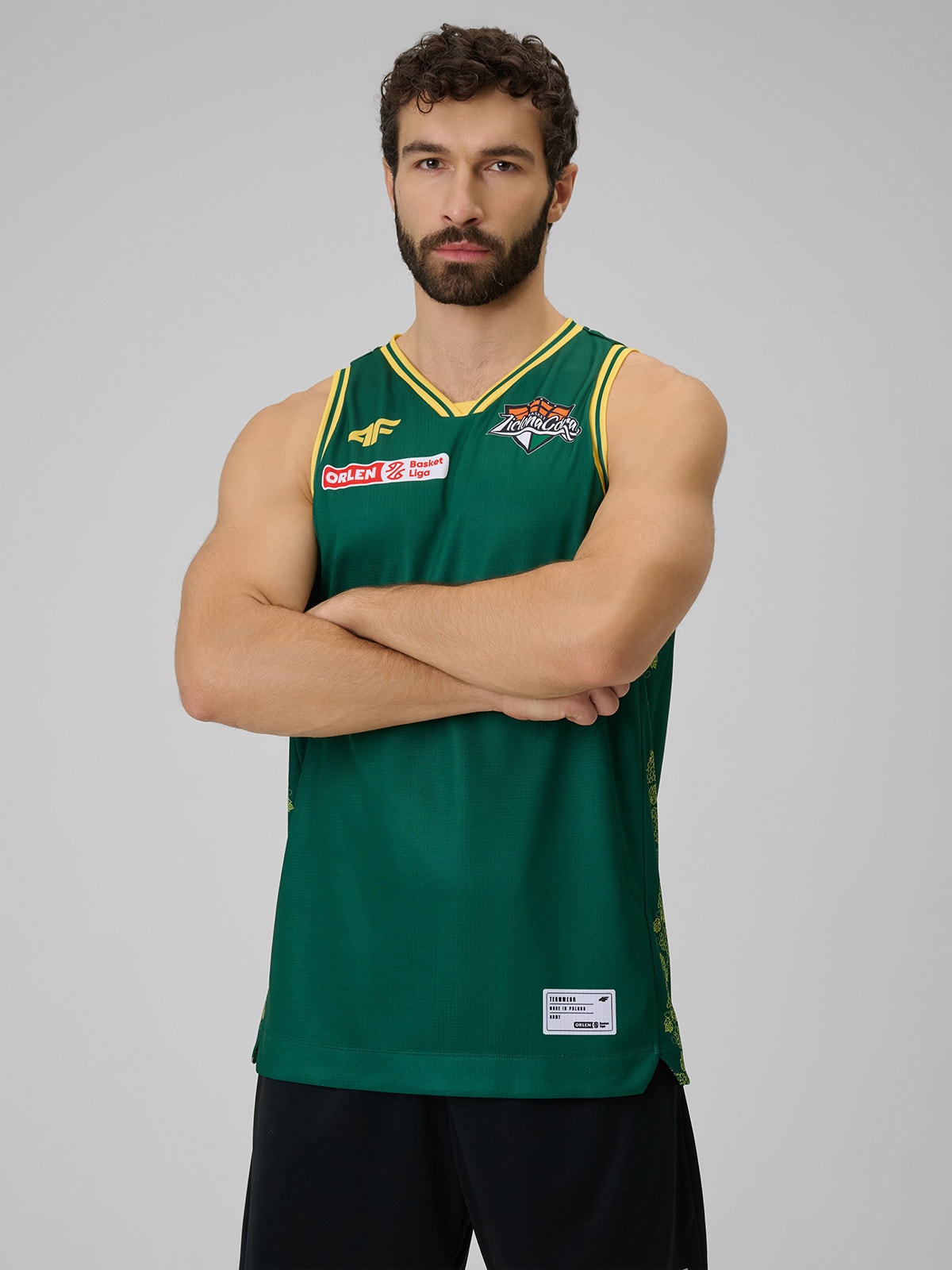 4F Koszulka meczowa replika wyjazdowa z sezonu 2025/26 męska 4F x Zastal Zielona Góra - zielona XXL