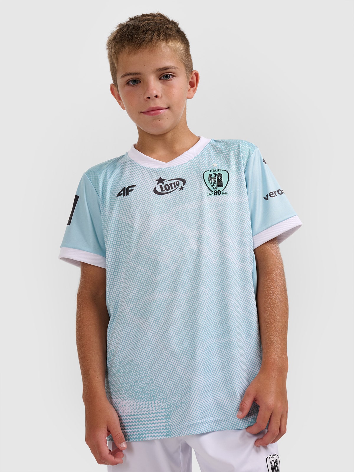4F Koszulka klubowa wyjazdowa z sezonu 2025/26 dziecięca 4F x Piast Gliwice - multikolor 146/152 (10-12 lat)
