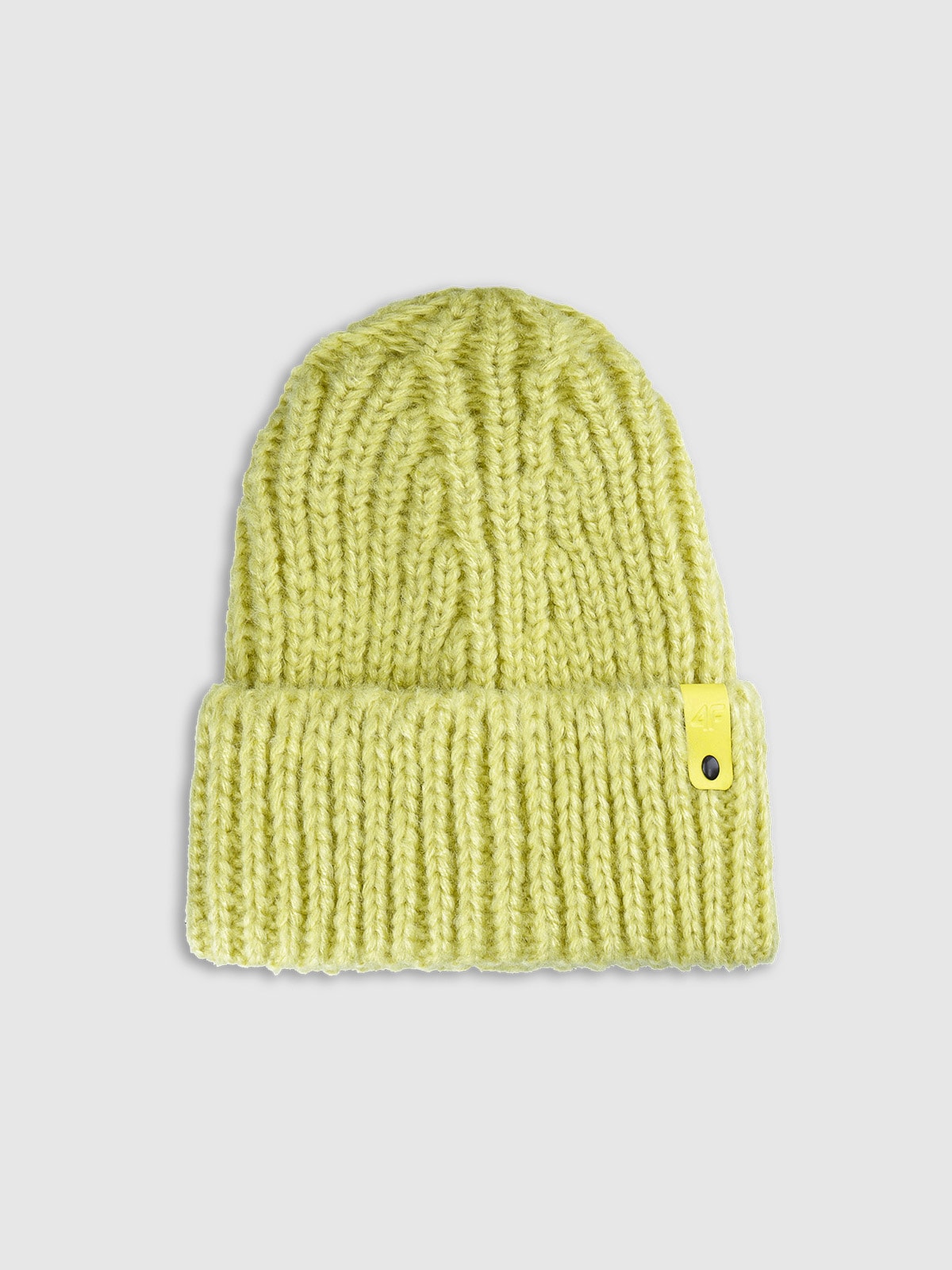 4F Czapka beanie damska - khaki S