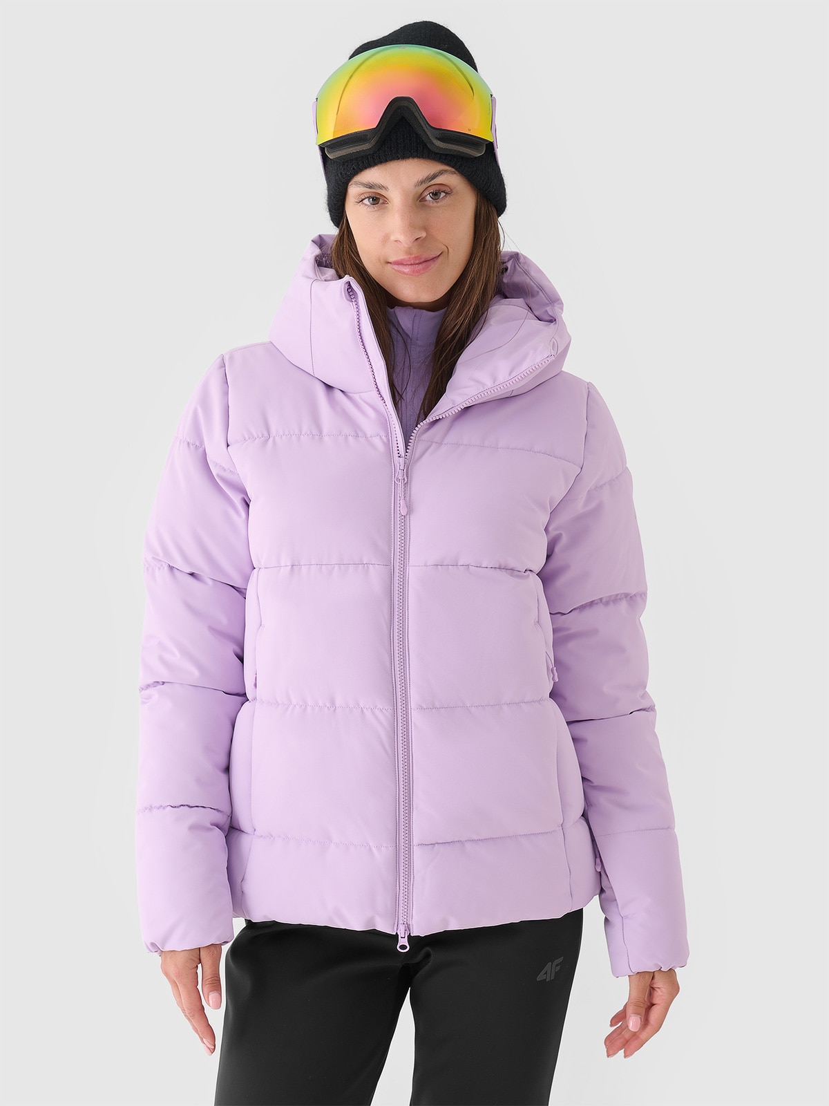 4F Kurtka narciarska membrana NeoDry 5000 damska - fioletowa XL