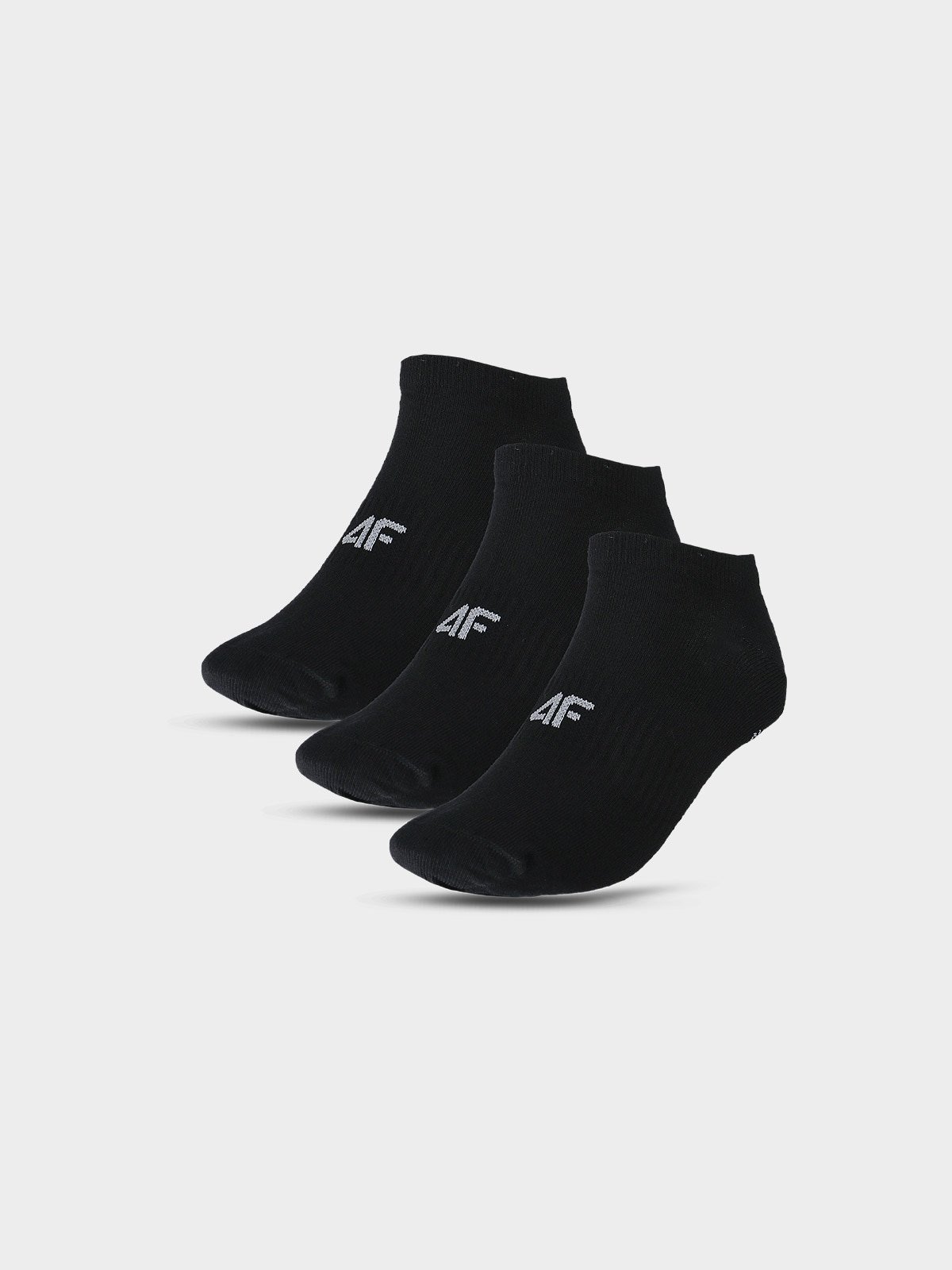 4F Skarpety casual przed kostkę (3-pack) męskie - czarne 39-42