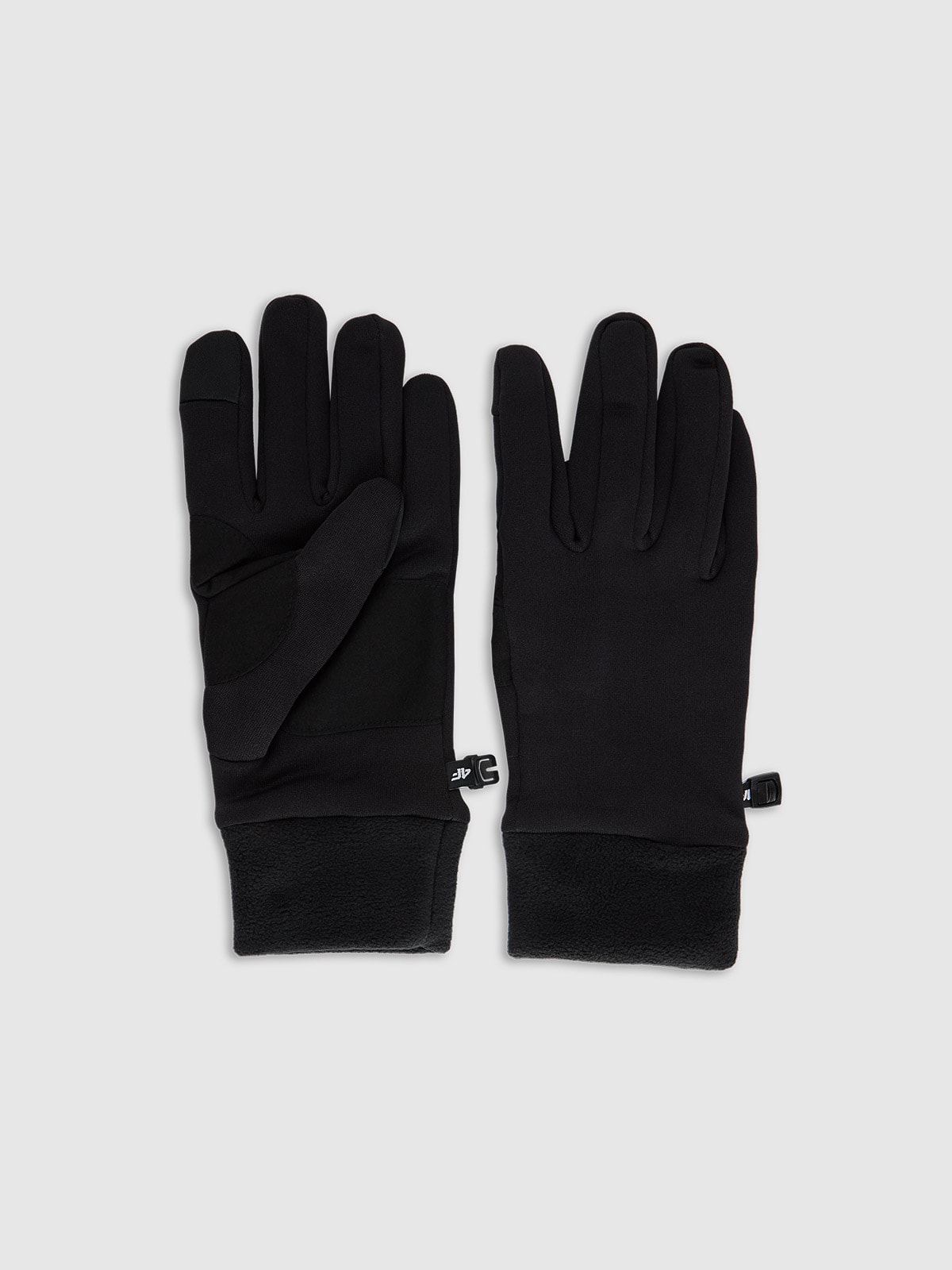 4F Rękawiczki dzianinowe Touch Screen uniseks - czarne XL