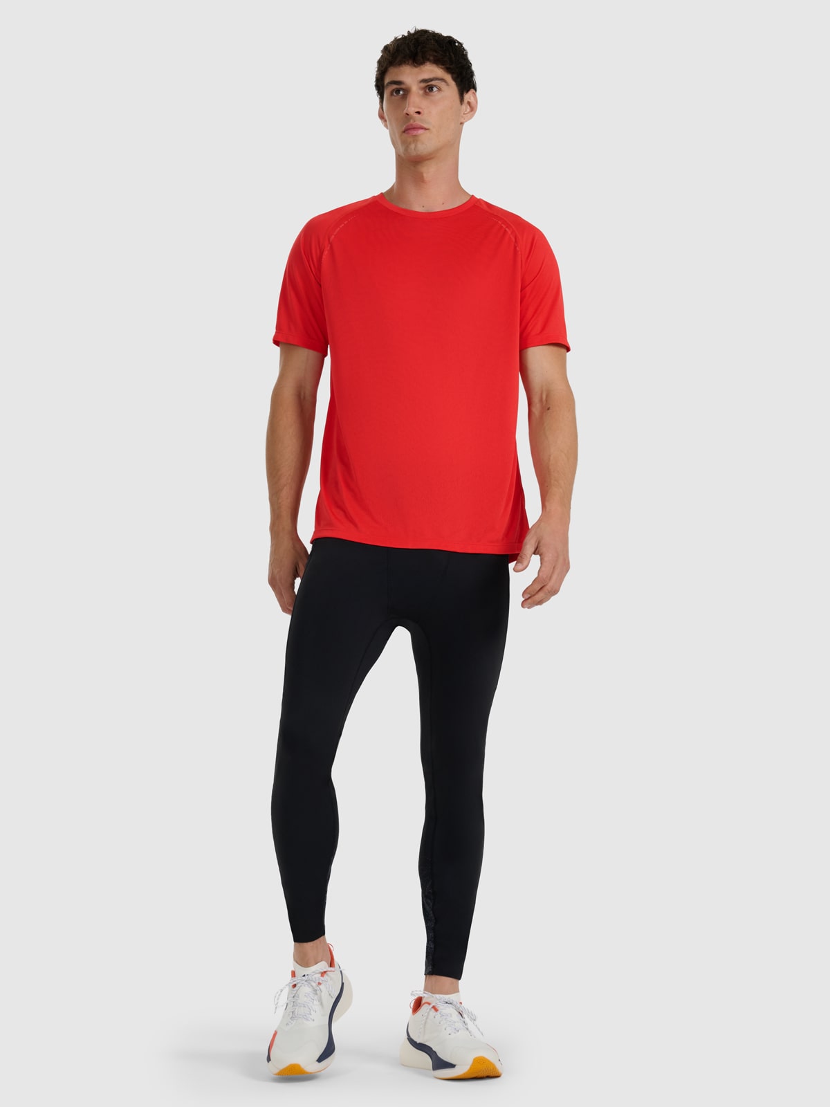 4F Legginsy do biegania szybkoschnące męskie - czarne XL