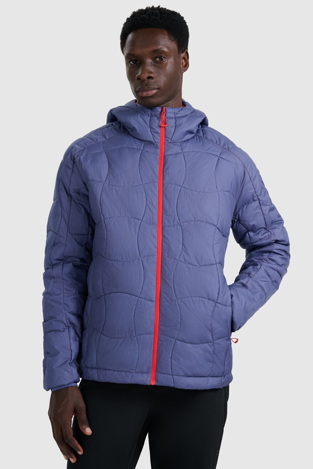 4F Kurtka puchowa trekkingowa z wypełnieniem Primaloft Silver męska - granatowa 3XL