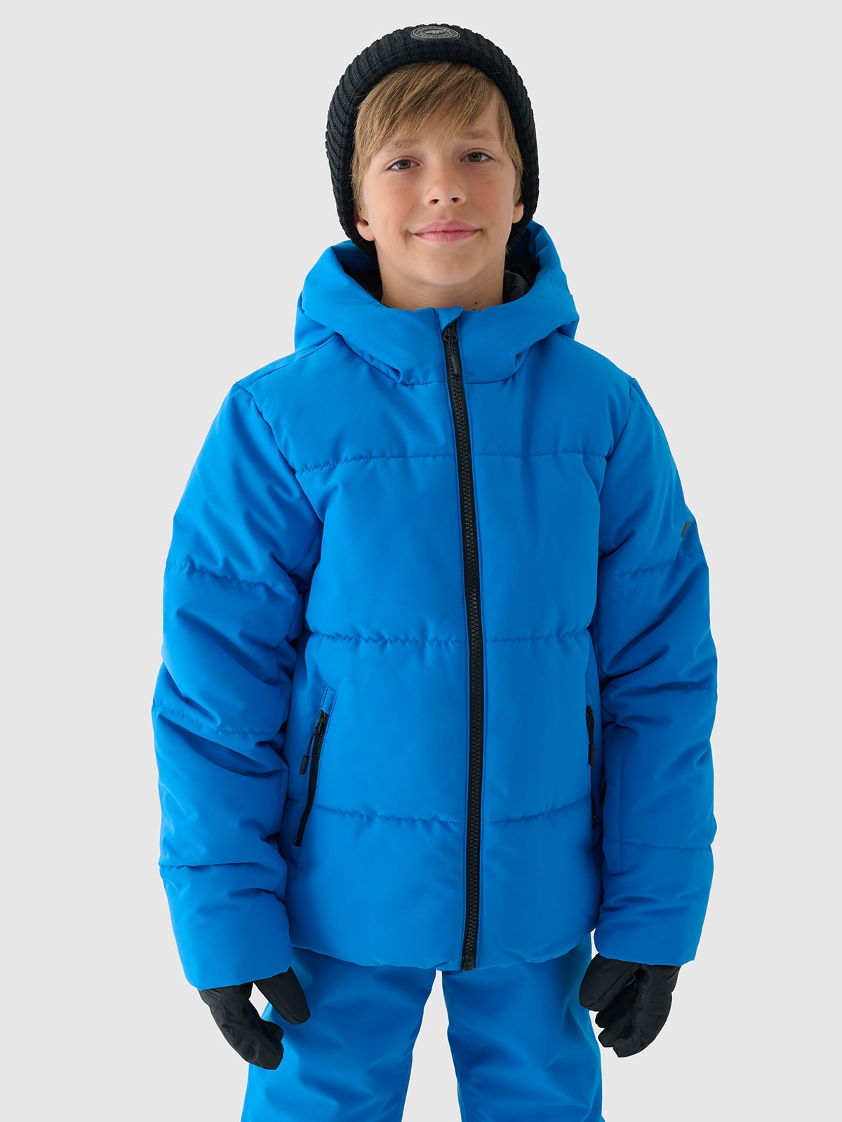 4F Kurtka narciarska membrana 5000 chłopięca - niebieska 164 (13-14 lat)