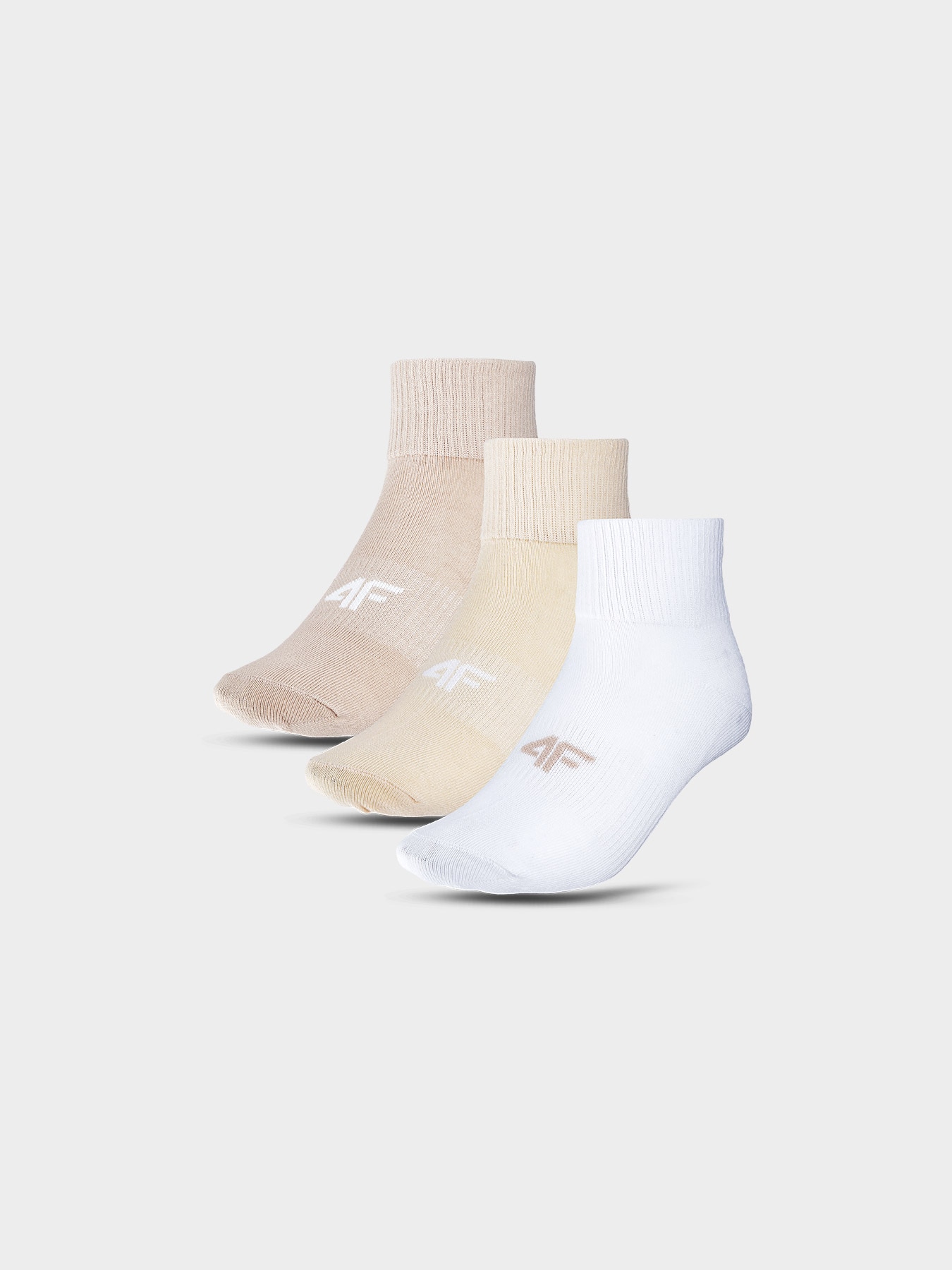 4F Skarpetki casual za kostkę (3-pack) dziecięce - multikolor 38-40