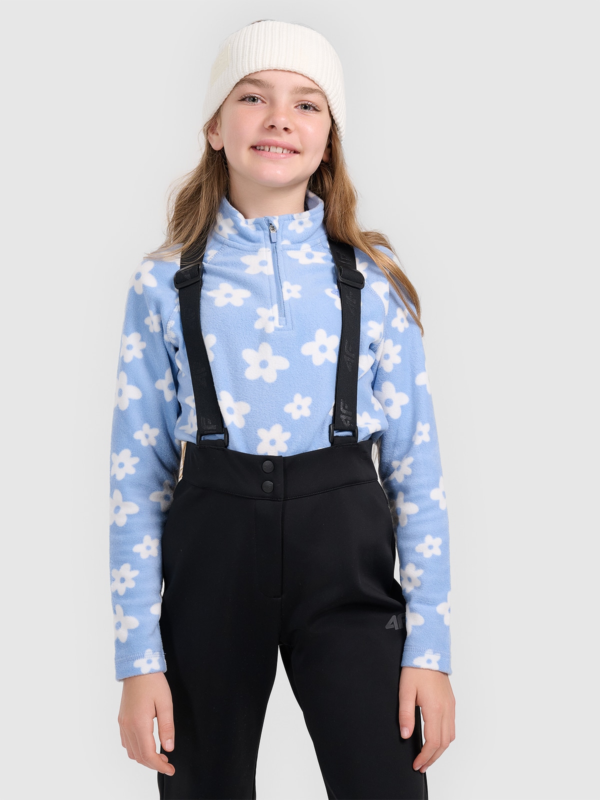 4F Bielizna termiczna polarowa (góra) dziewczęca - niebieska 122/128 (6-8 lat)