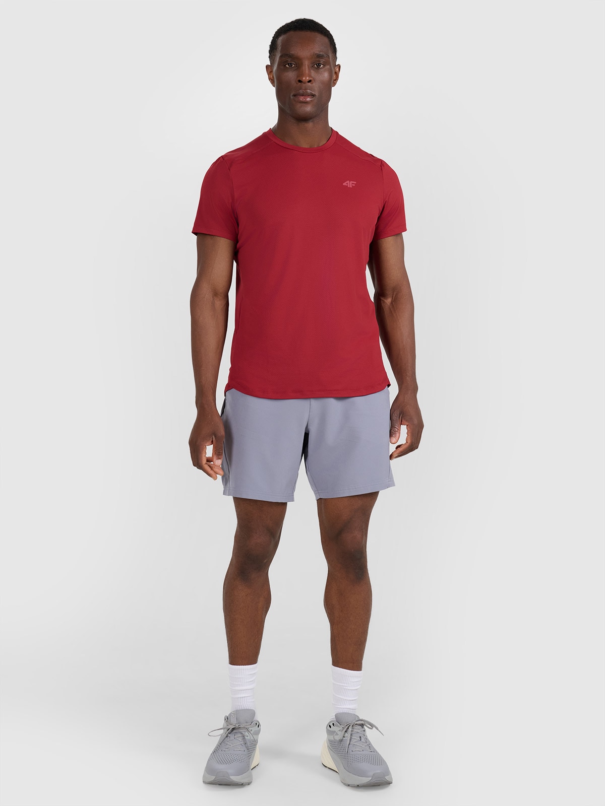 4F Spodenki treningowe szybkoschnące męskie - niebieskie S