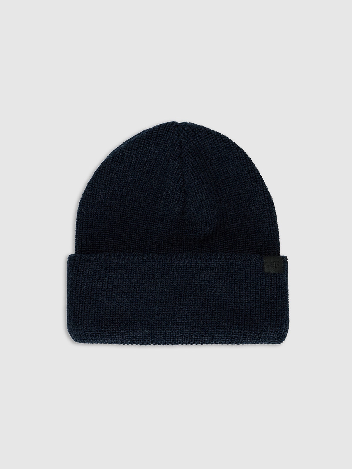4F Czapka beanie z wełną merino uniseks - granatowa Uniwersalny