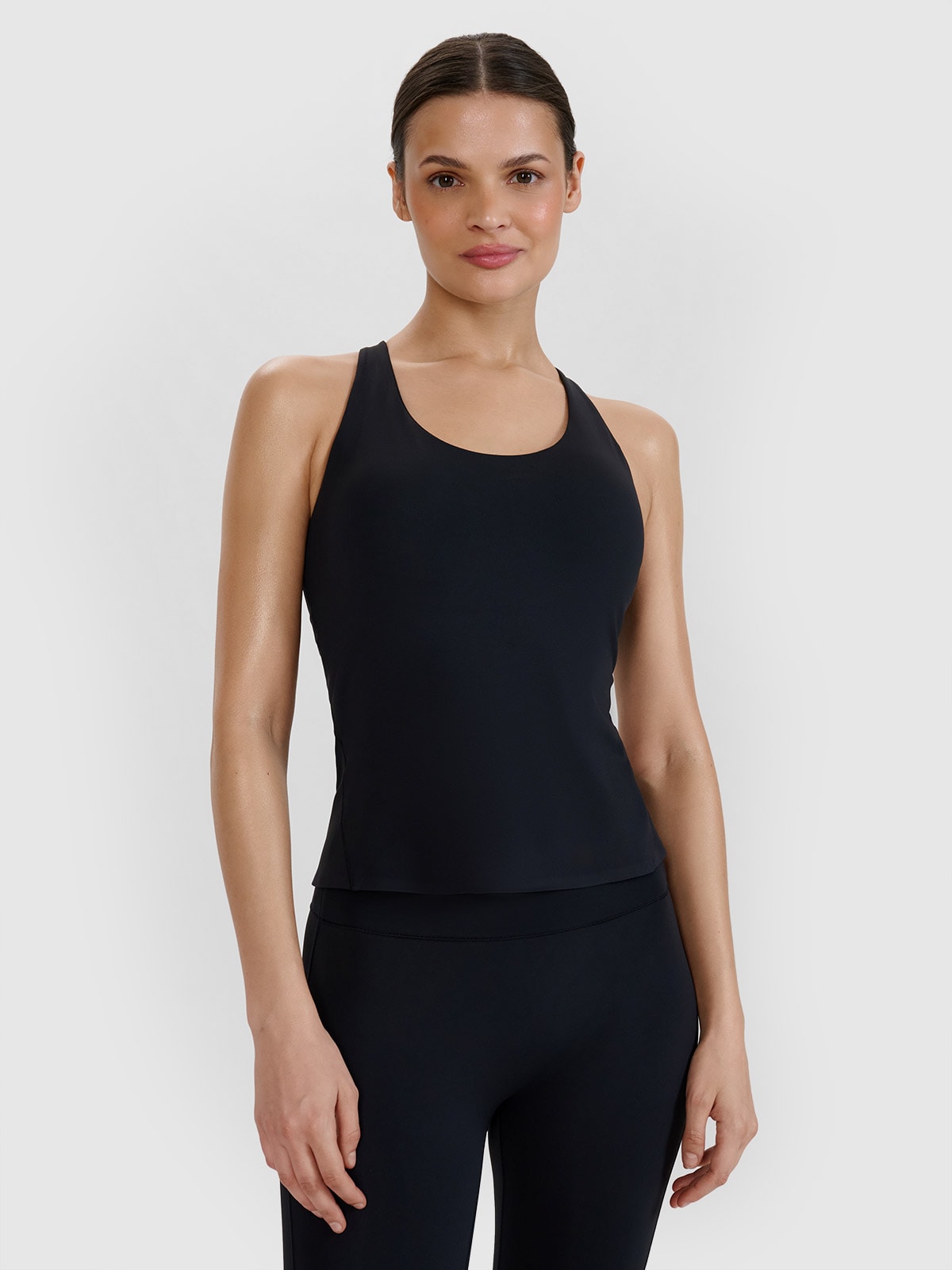 4F Top do jogi i pilatesu slim szybkoschnący damski - czarny XL