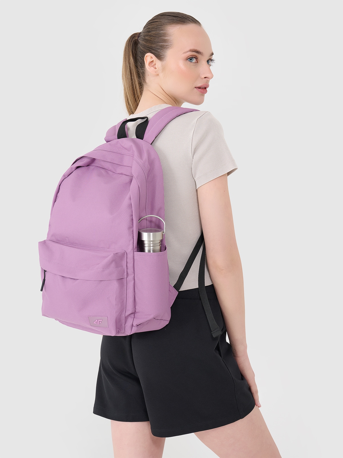 4F Plecak miejski (18 L) - różowy Uniwersalny