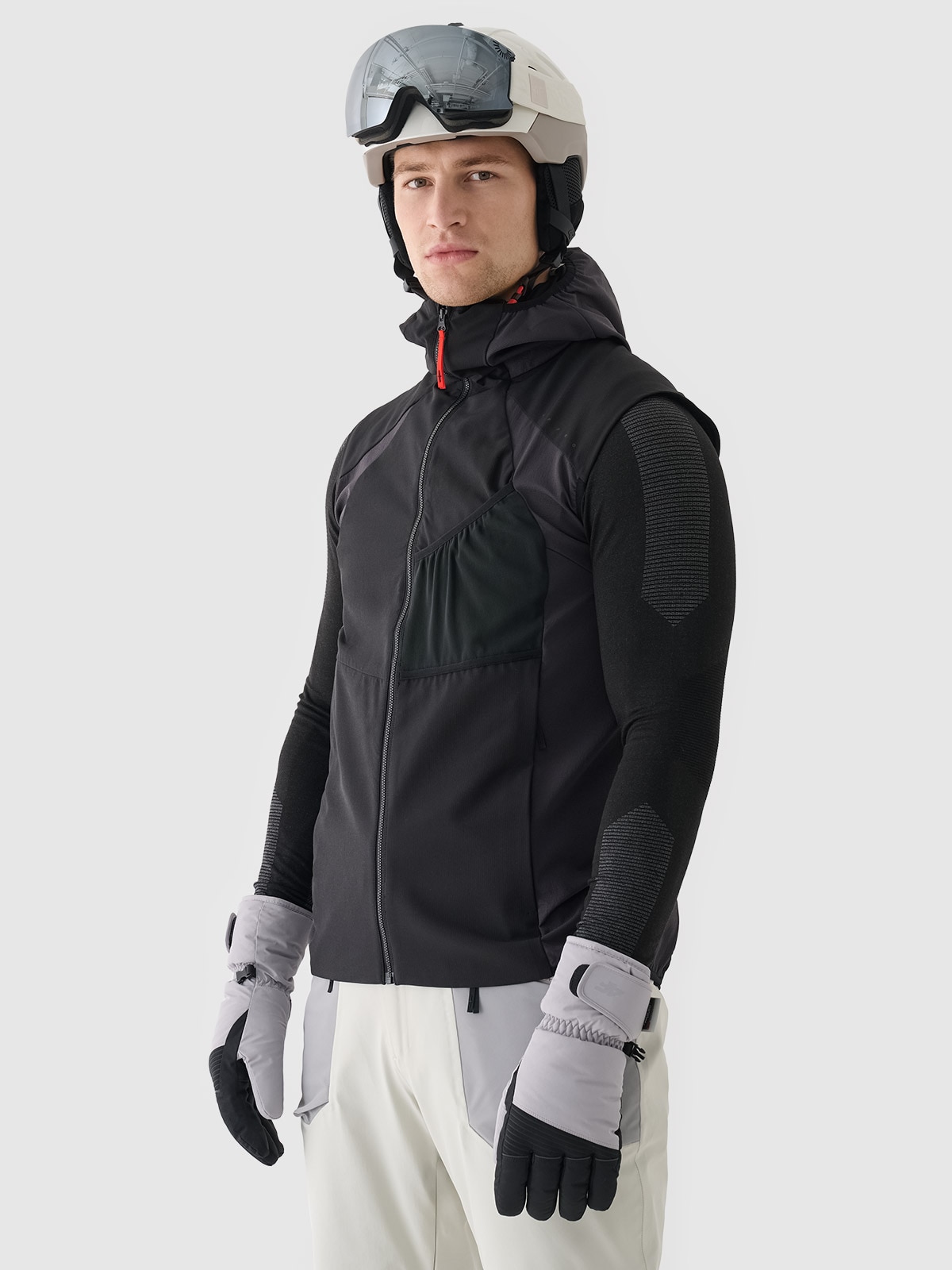 4F Bezrękawnik skiturowy Primaloft Active męski - czarny XXL