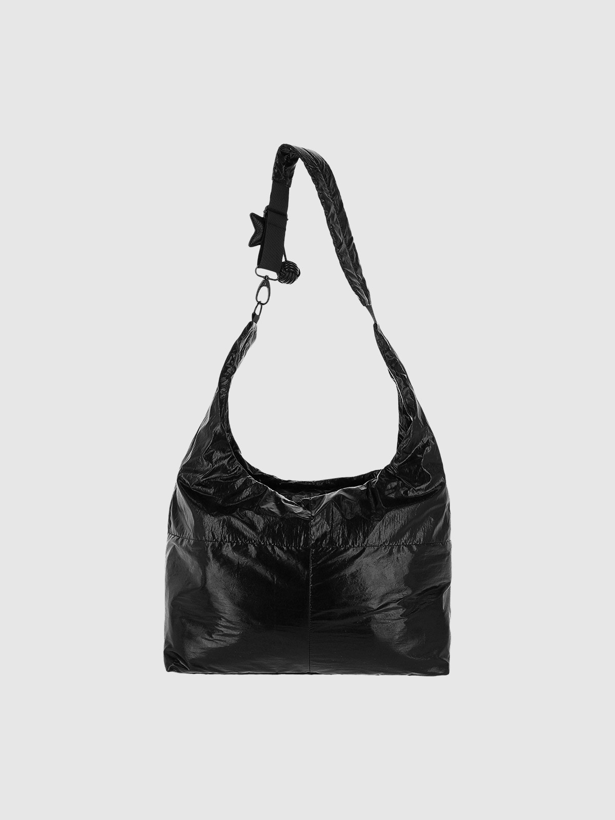 4F Duża torba na ramię - czarna Uniwersalny