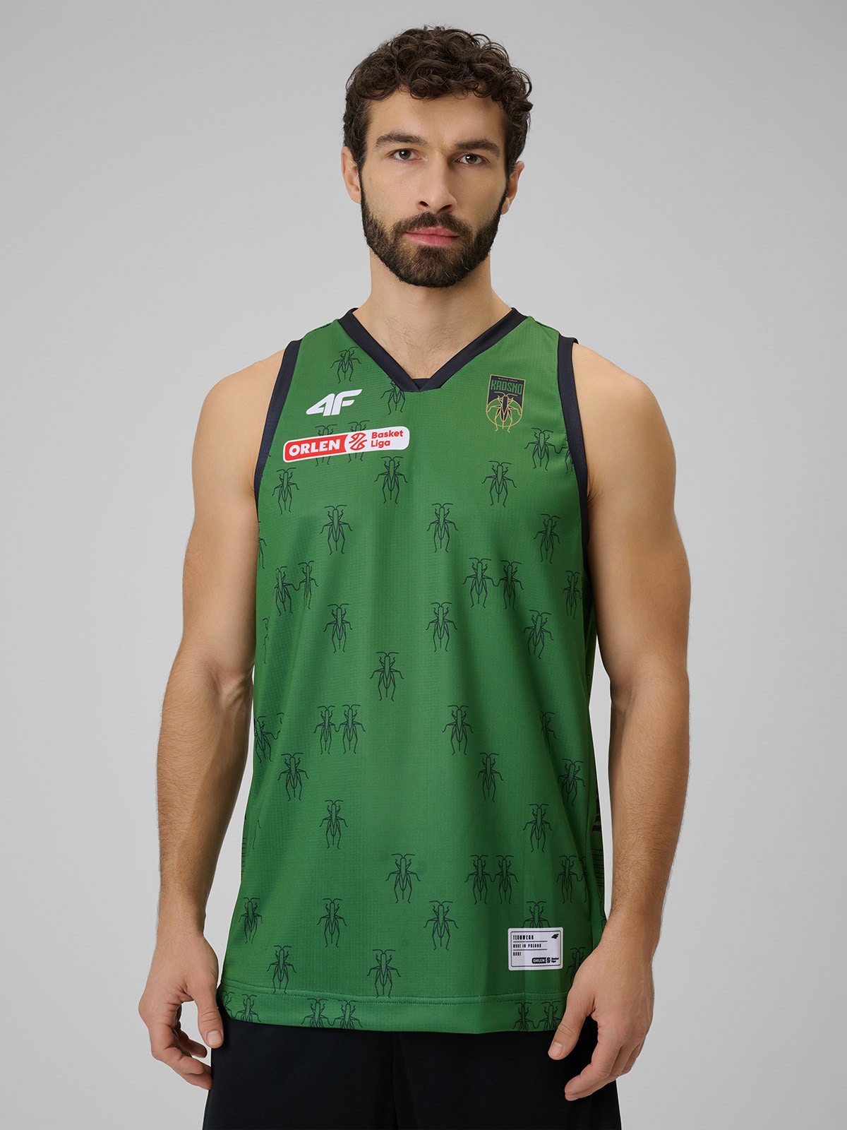 4F Koszulka meczowa replika wyjazdowa z sezonu 2025/26 męska 4F x Miasto Szkła Krosno - zielona L